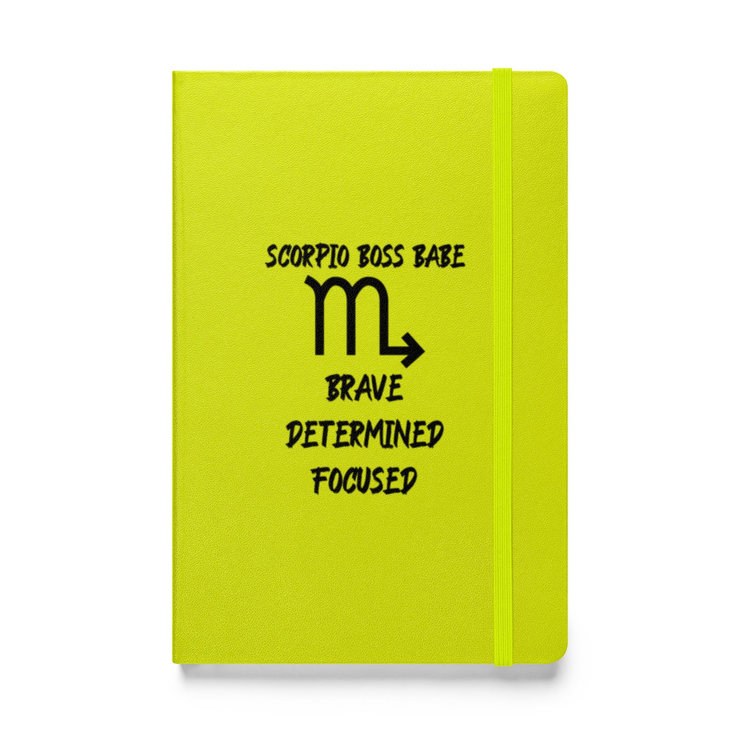 “Scorpio Boss Babe” Hardcover Bound Notebook