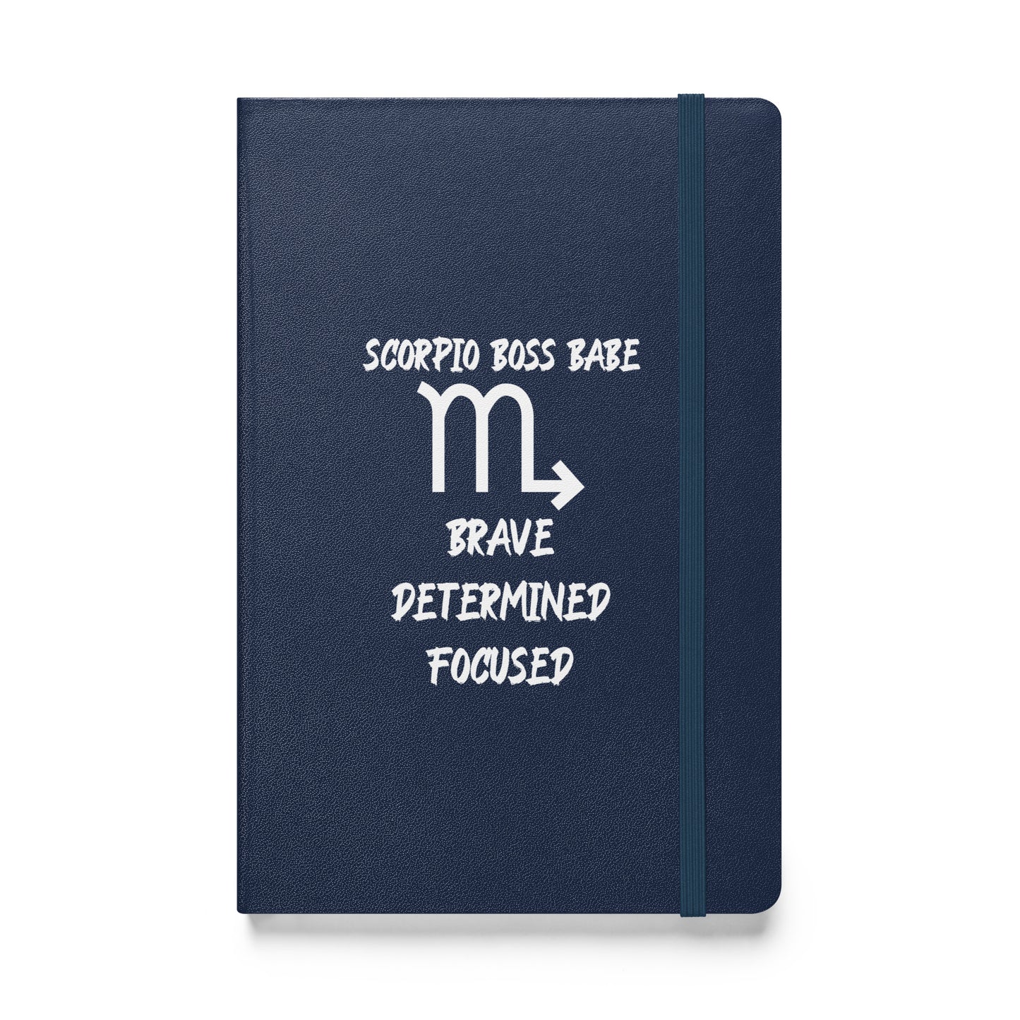 “Scorpio Boss Babe” Hardcover Bound Notebook