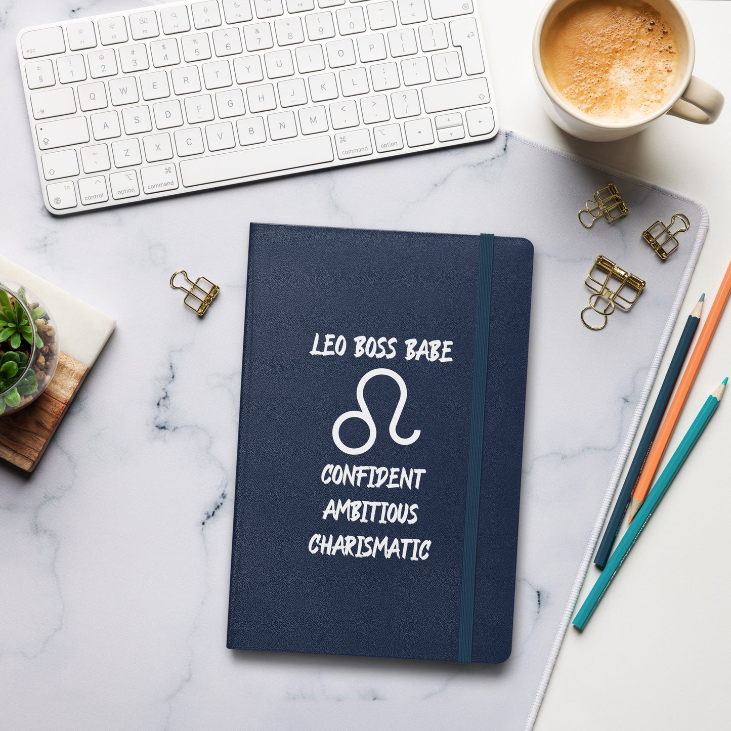 “Leo Boss Babe” Hardcover Bound Notebook