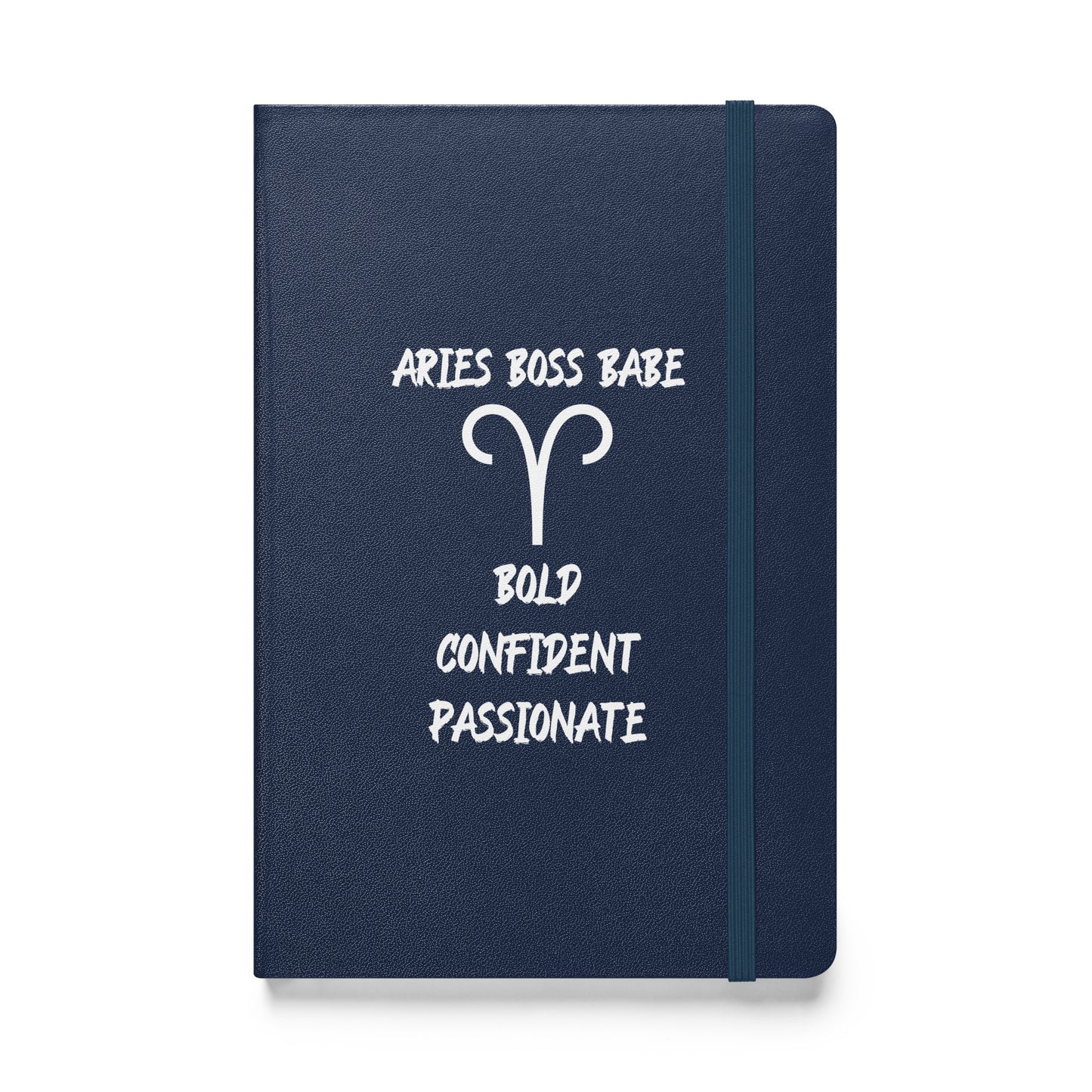 “Aries Boss Babe” Hardcover Bound Notebook