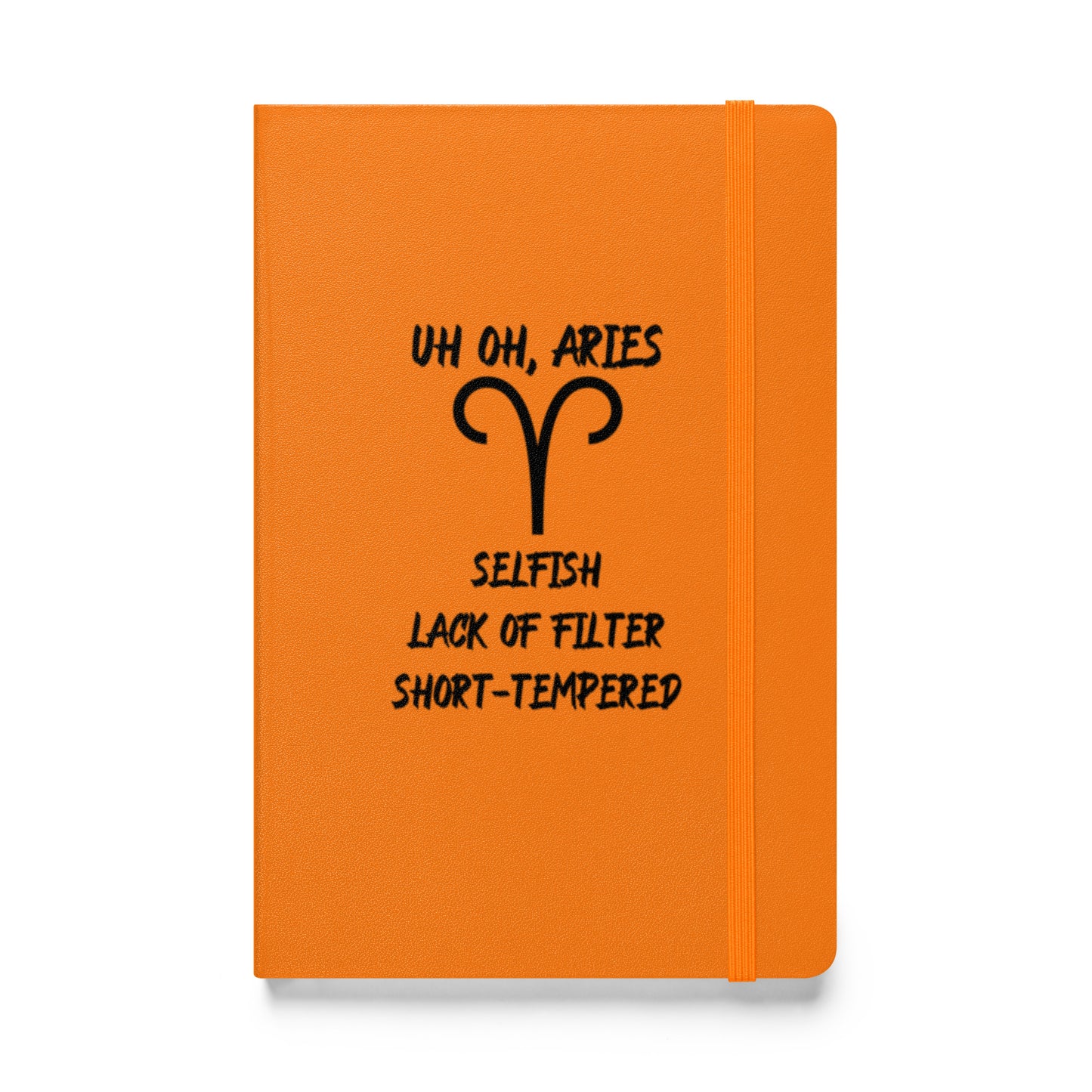 “Uh Oh, Aries” Hardcover Bound Notebook