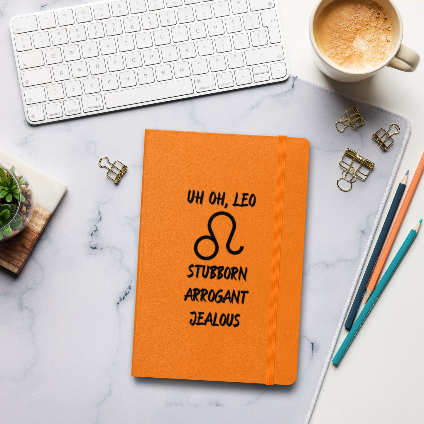 “Uh Oh, Leo” Hardcover Bound Notebook