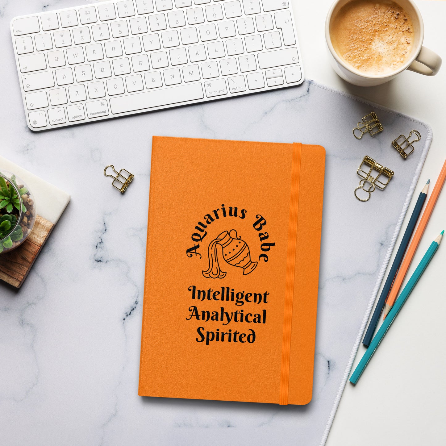 “Aquarius Babe” Hardcover Bound Notebook