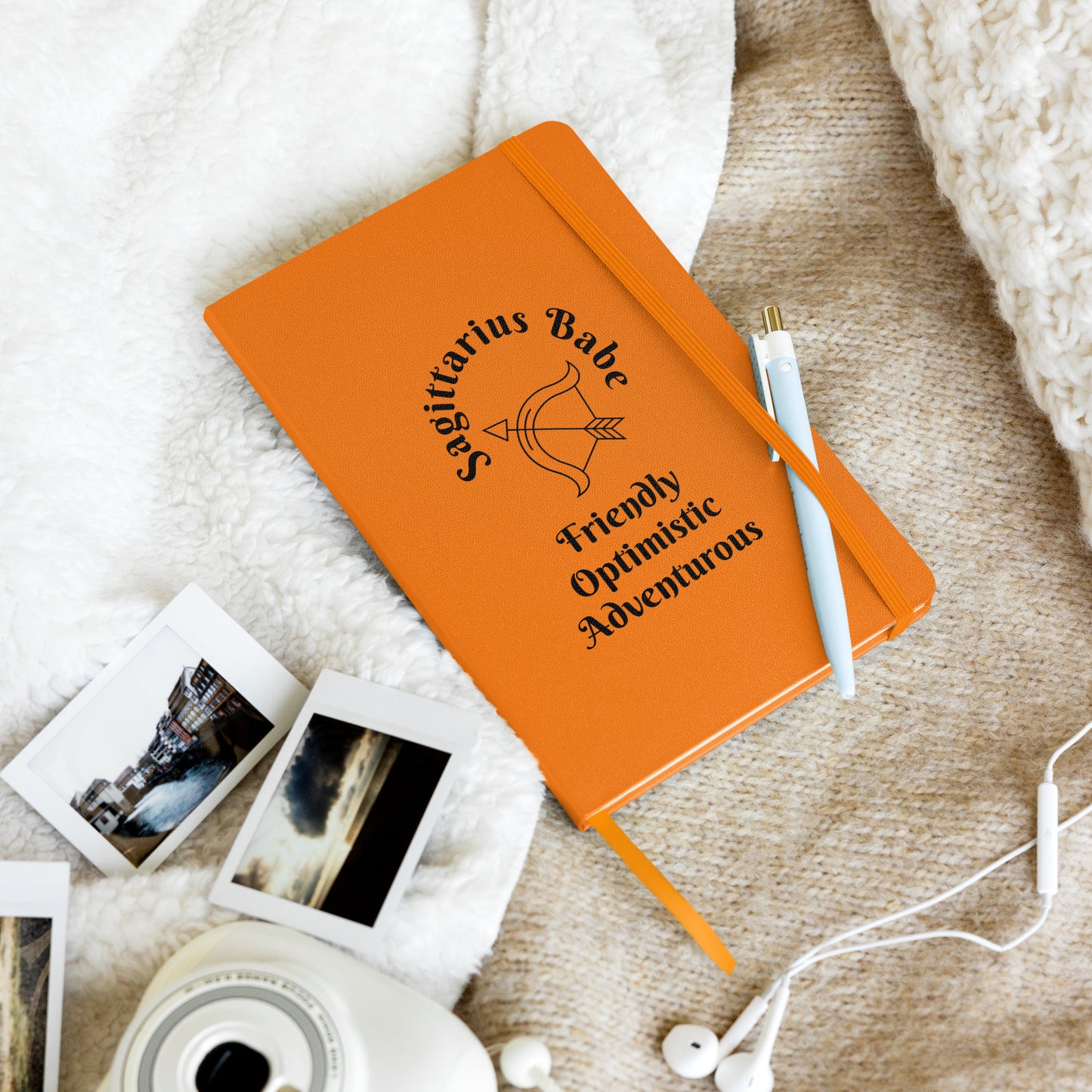 “Sagittarius Babe” Hardcover Bound Notebook