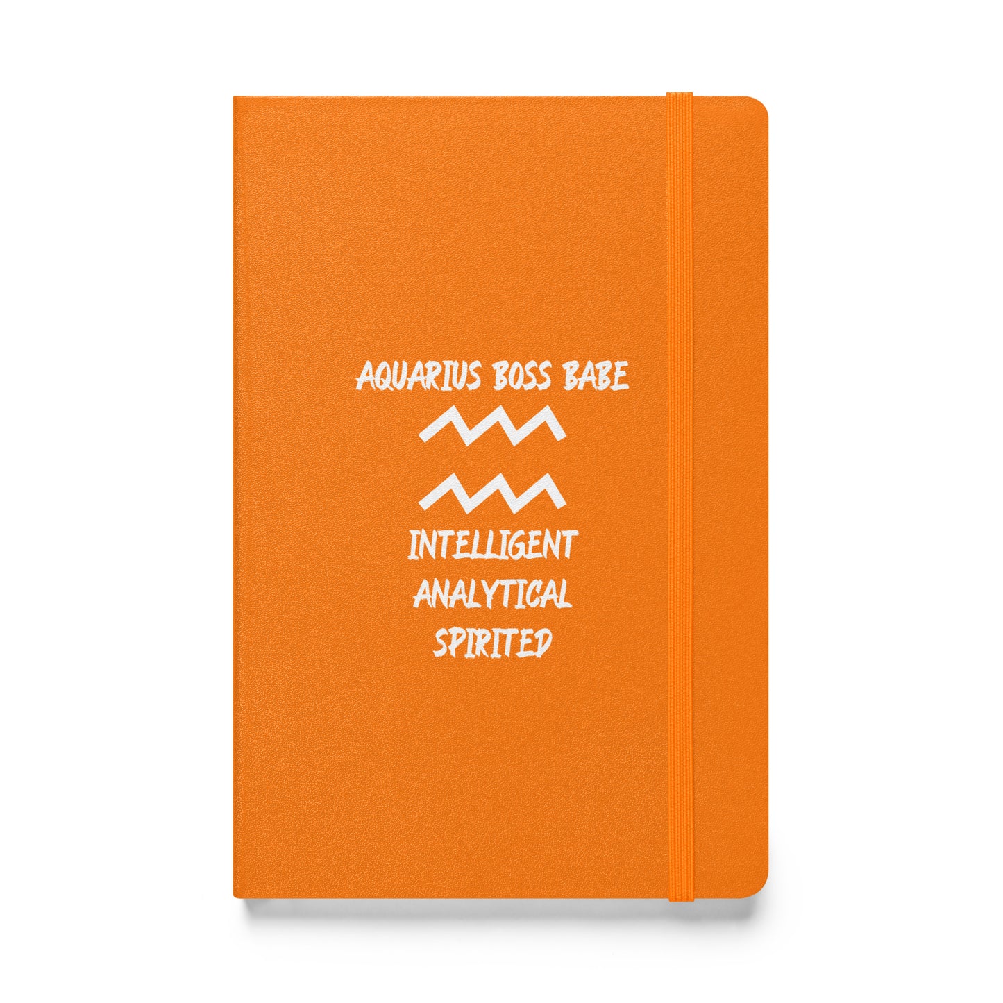 “Aquarius Boss Babe” Hardcover Bound Notebook