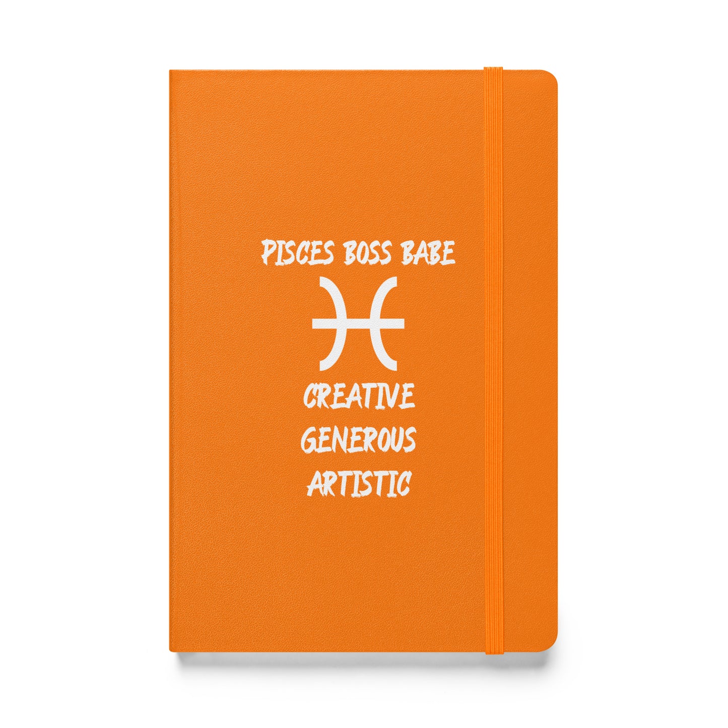 “Pisces Boss Babe” Hardcover Bound Notebook