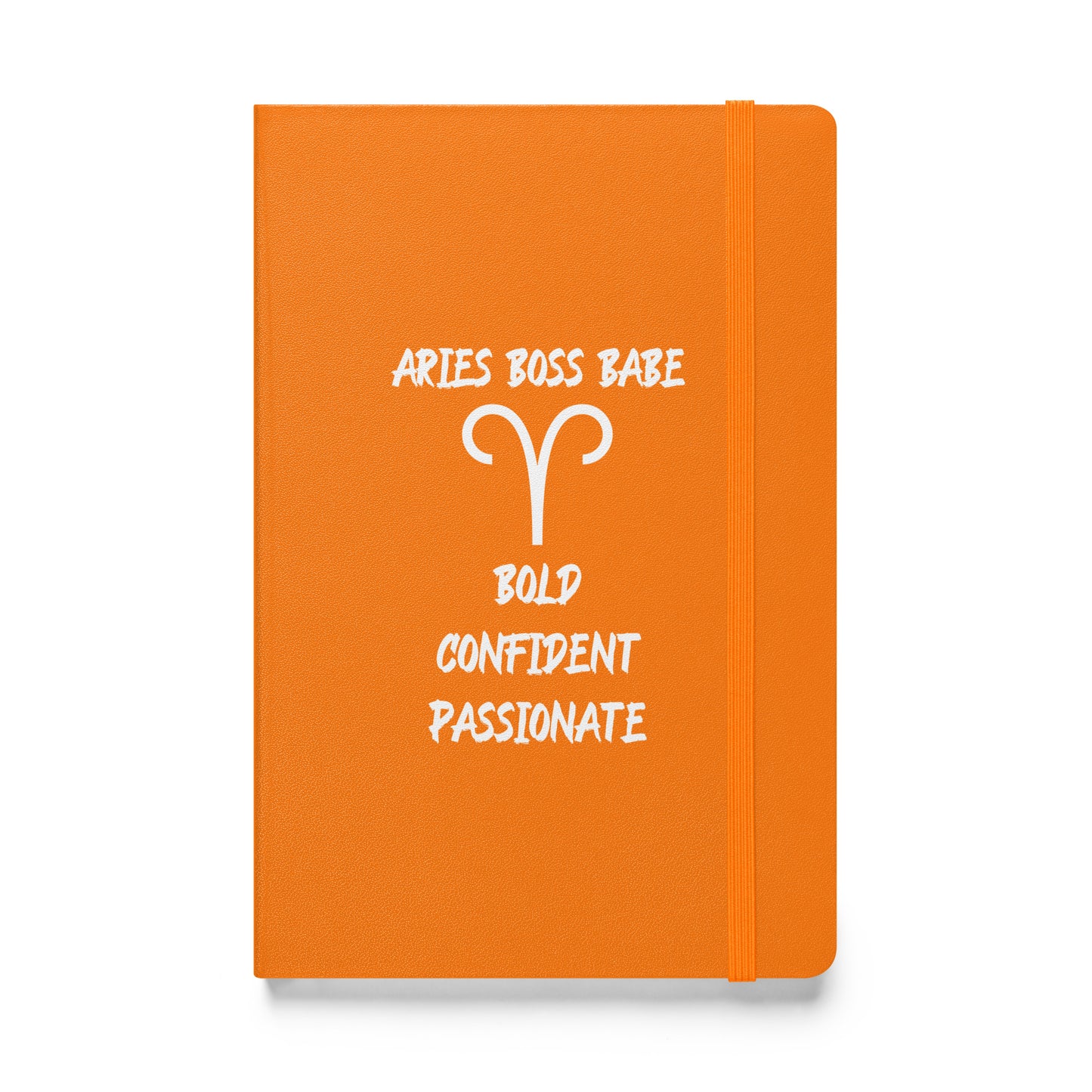“Aries Boss Babe” Hardcover Bound Notebook