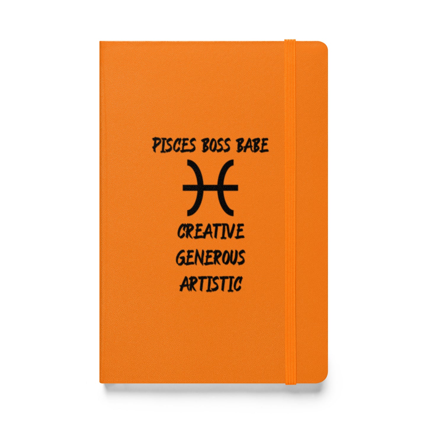 “Pisces Boss Babe” Hardcover Bound Notebook