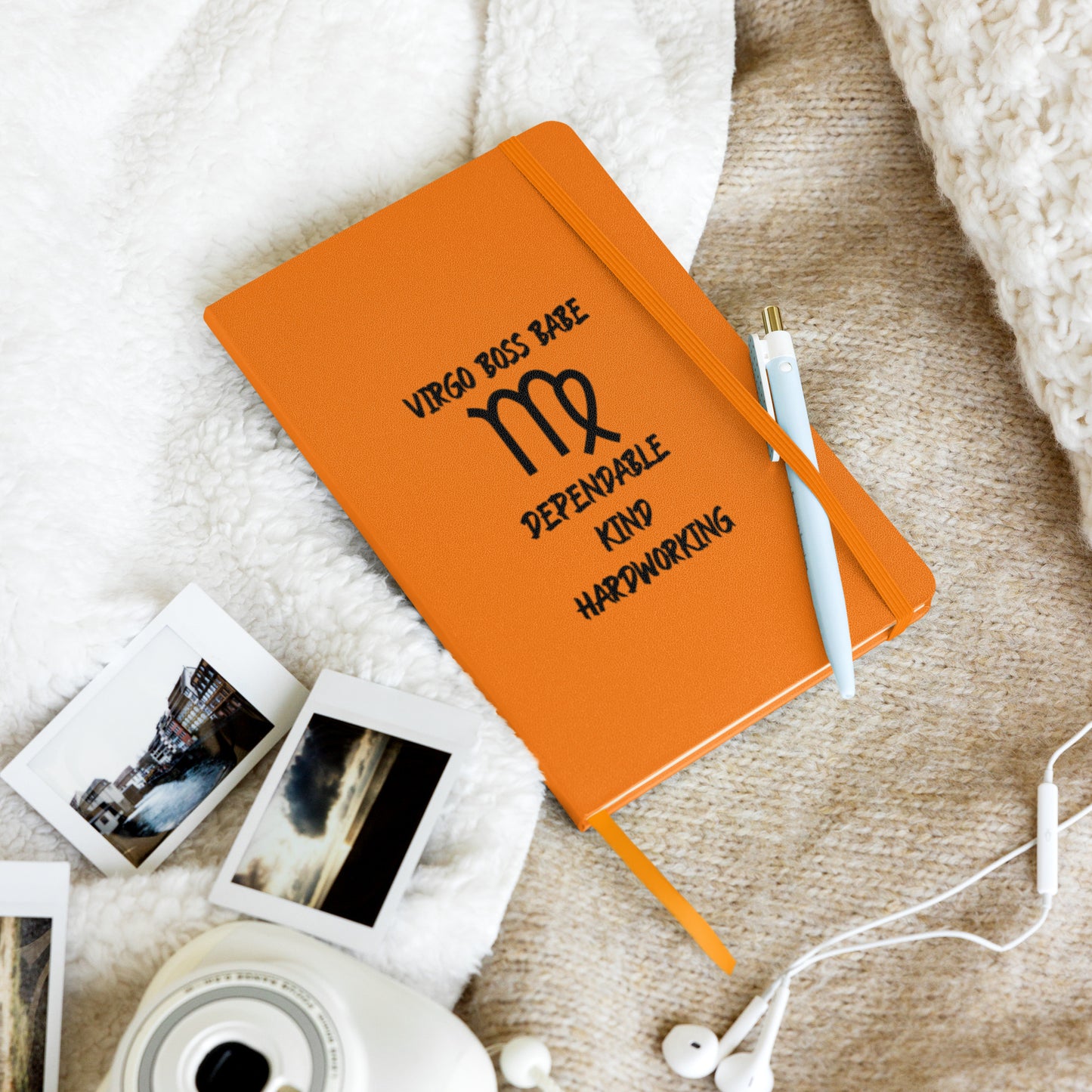 “Virgo Boss Babe” Hardcover Bound Notebook