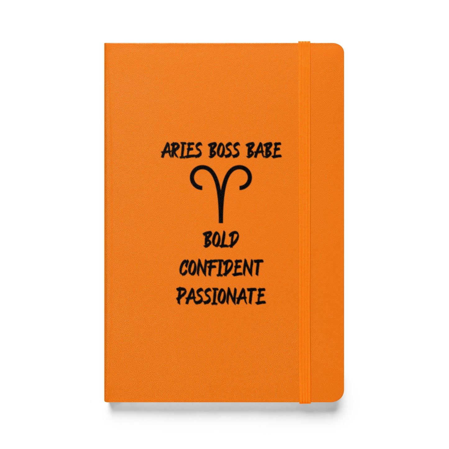 “Aries Boss Babe” Hardcover Bound Notebook