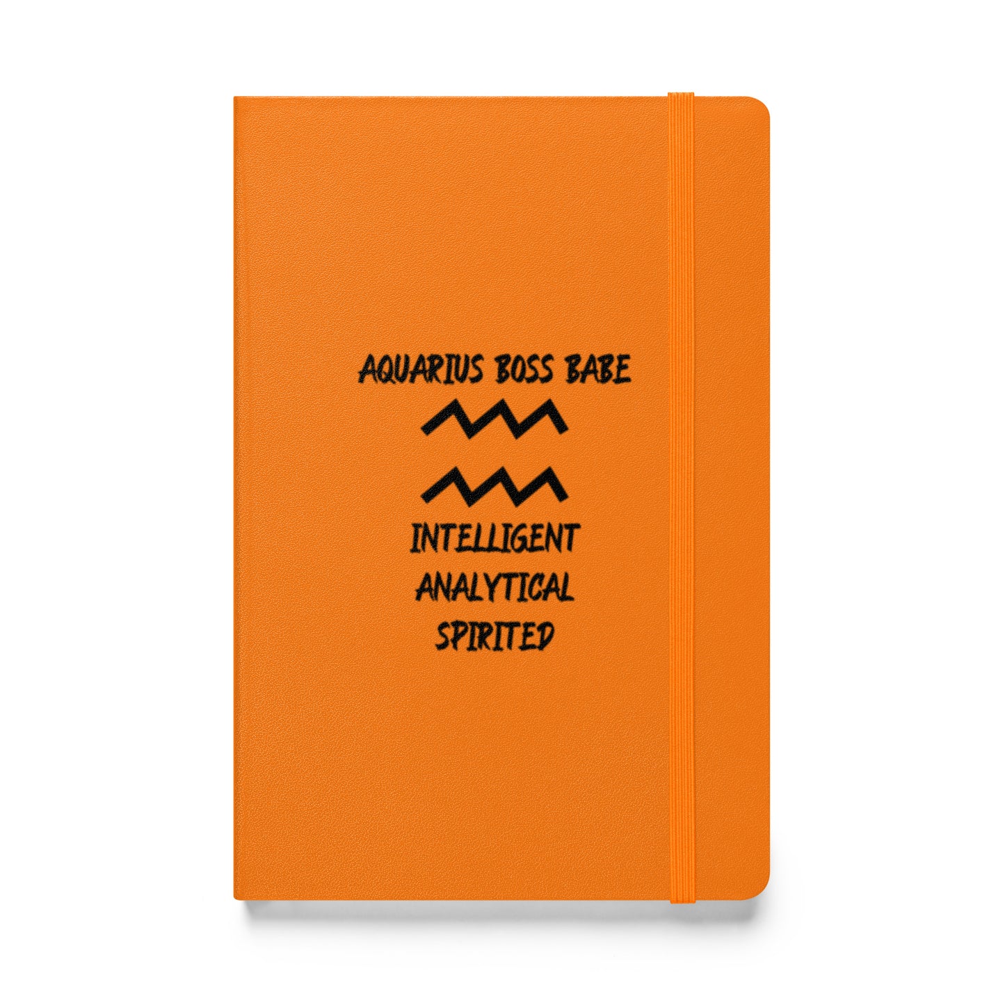 “Aquarius Boss Babe” Hardcover Bound Notebook