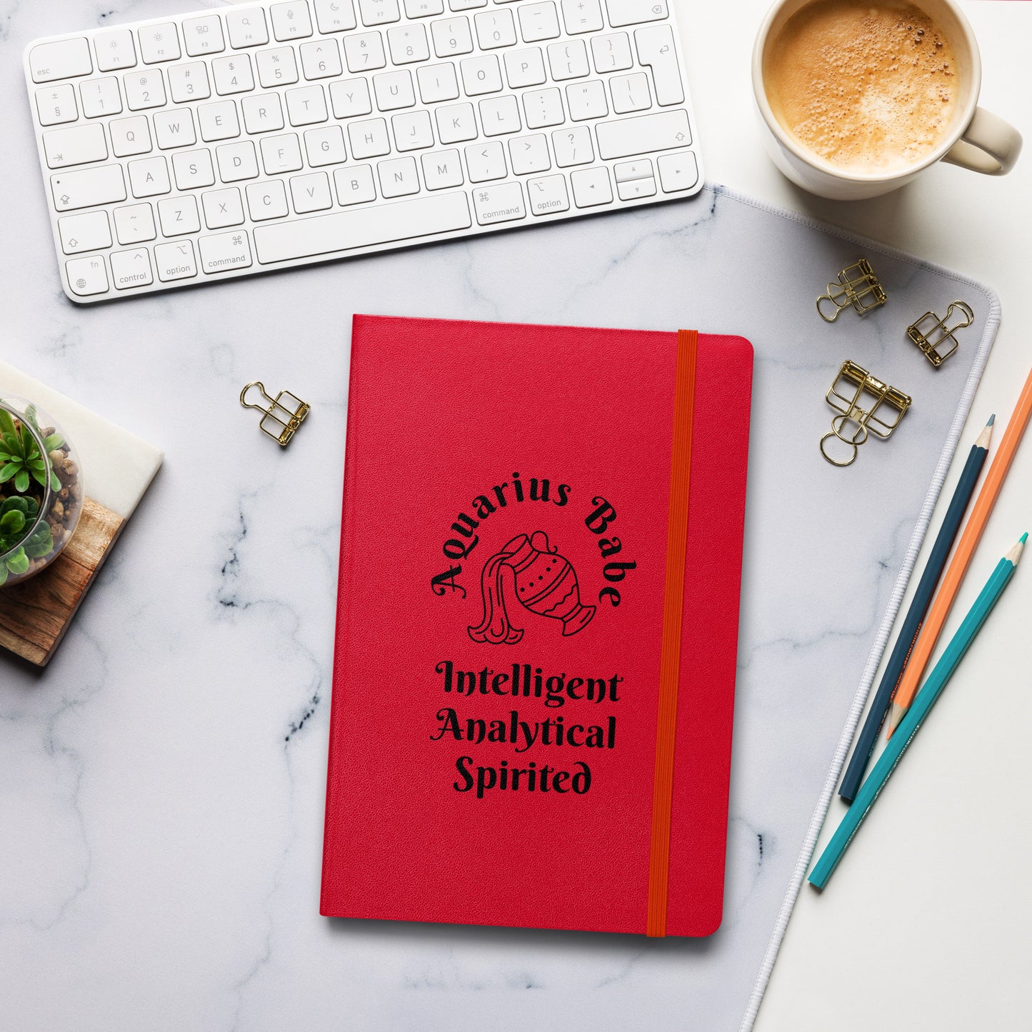 “Aquarius Babe” Hardcover Bound Notebook