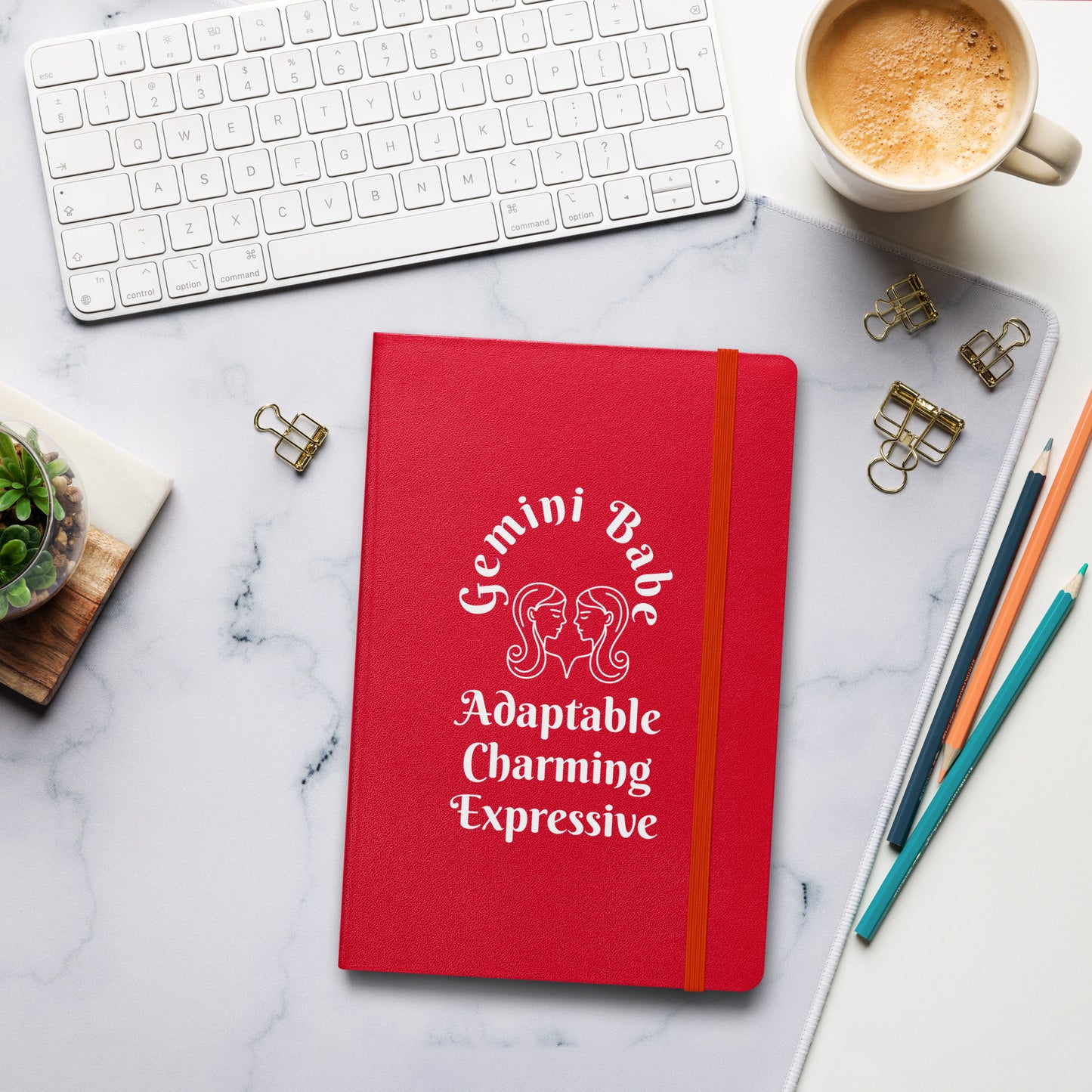 “Gemini Babe” Hardcover Bound Notebook