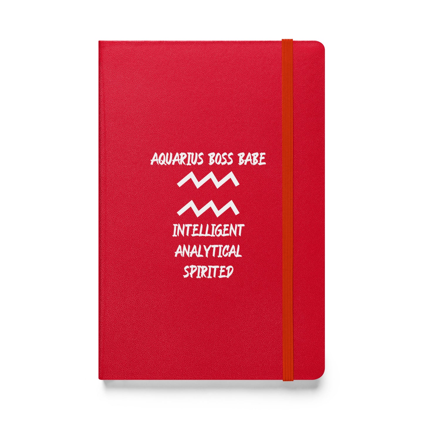 “Aquarius Boss Babe” Hardcover Bound Notebook