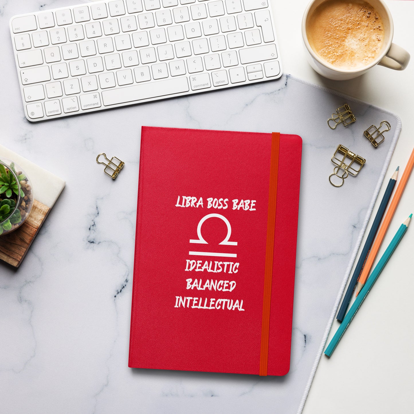 “Libra Boss Babe” Hardcover Bound Notebook