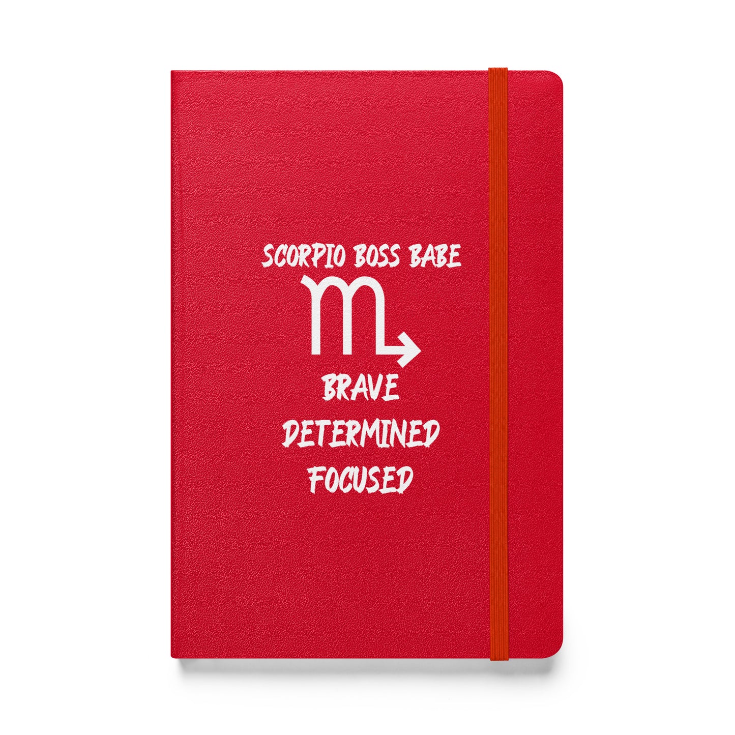 “Scorpio Boss Babe” Hardcover Bound Notebook