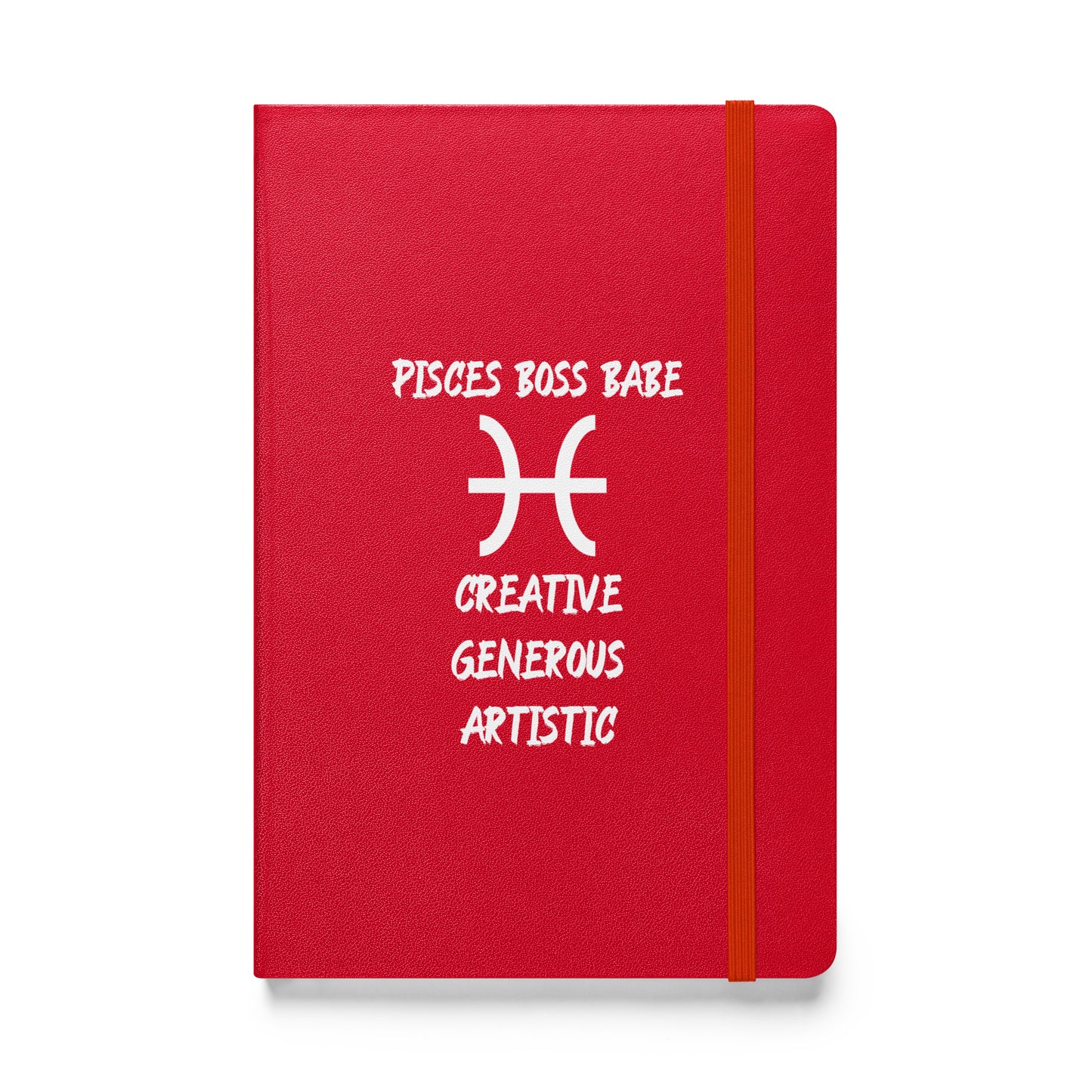 “Pisces Boss Babe” Hardcover Bound Notebook