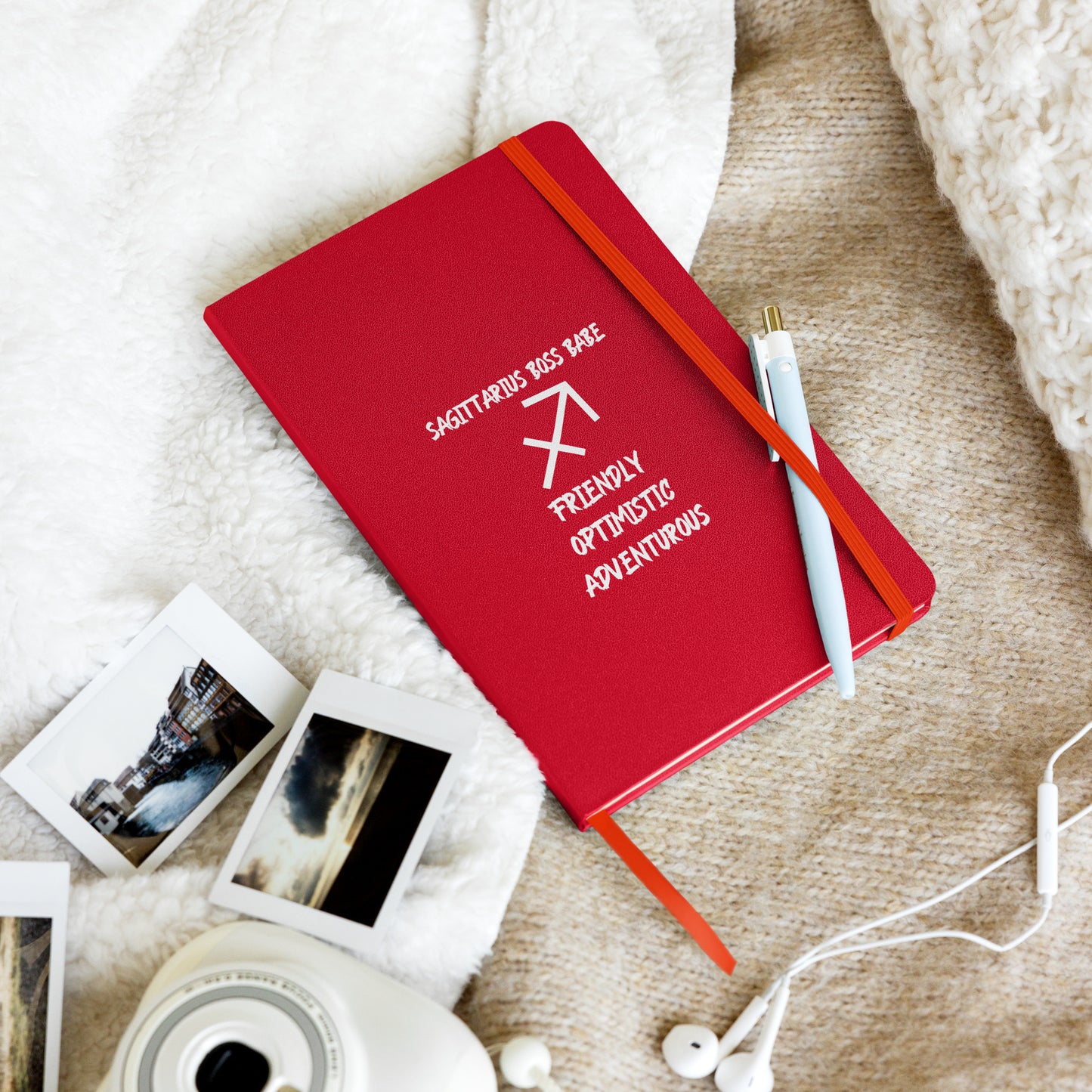 “Sagittarius Boss Babe” Hardcover Bound Notebook