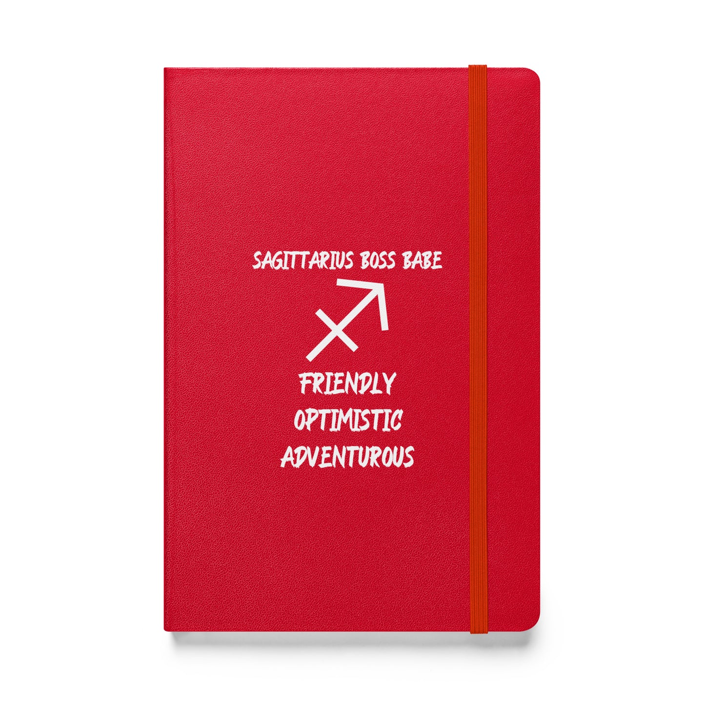 “Sagittarius Boss Babe” Hardcover Bound Notebook