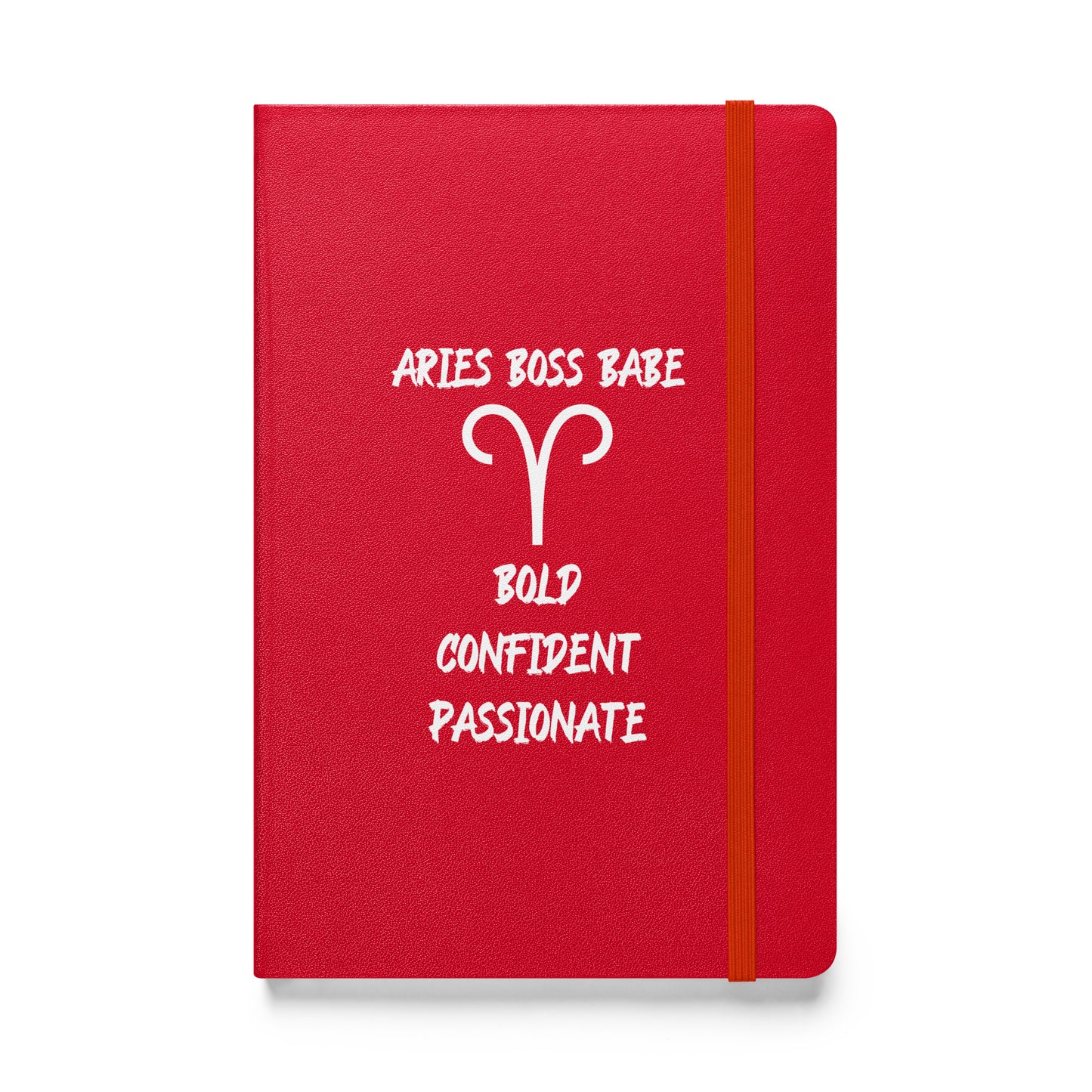 “Aries Boss Babe” Hardcover Bound Notebook