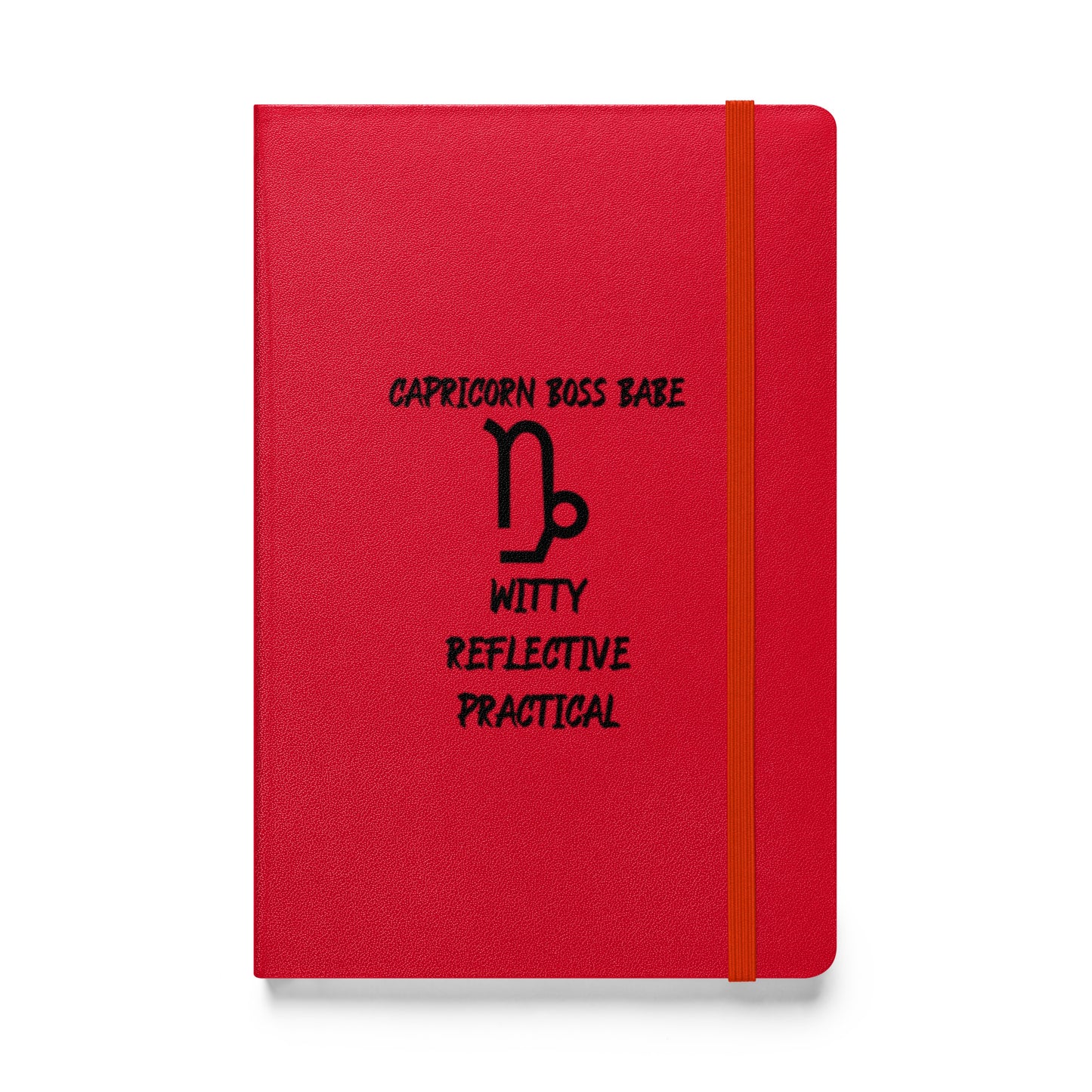 “Capricorn Boss Babe” Hardcover Bound Notebook