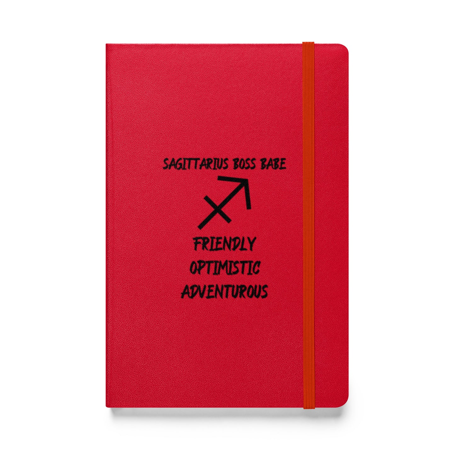 “Sagittarius Boss Babe” Hardcover Bound Notebook