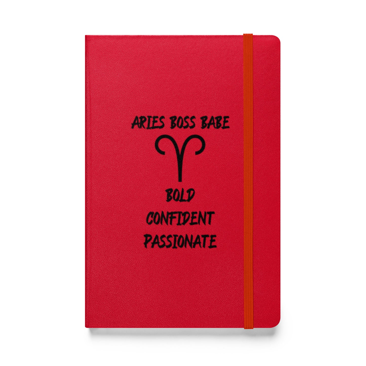 “Aries Boss Babe” Hardcover Bound Notebook