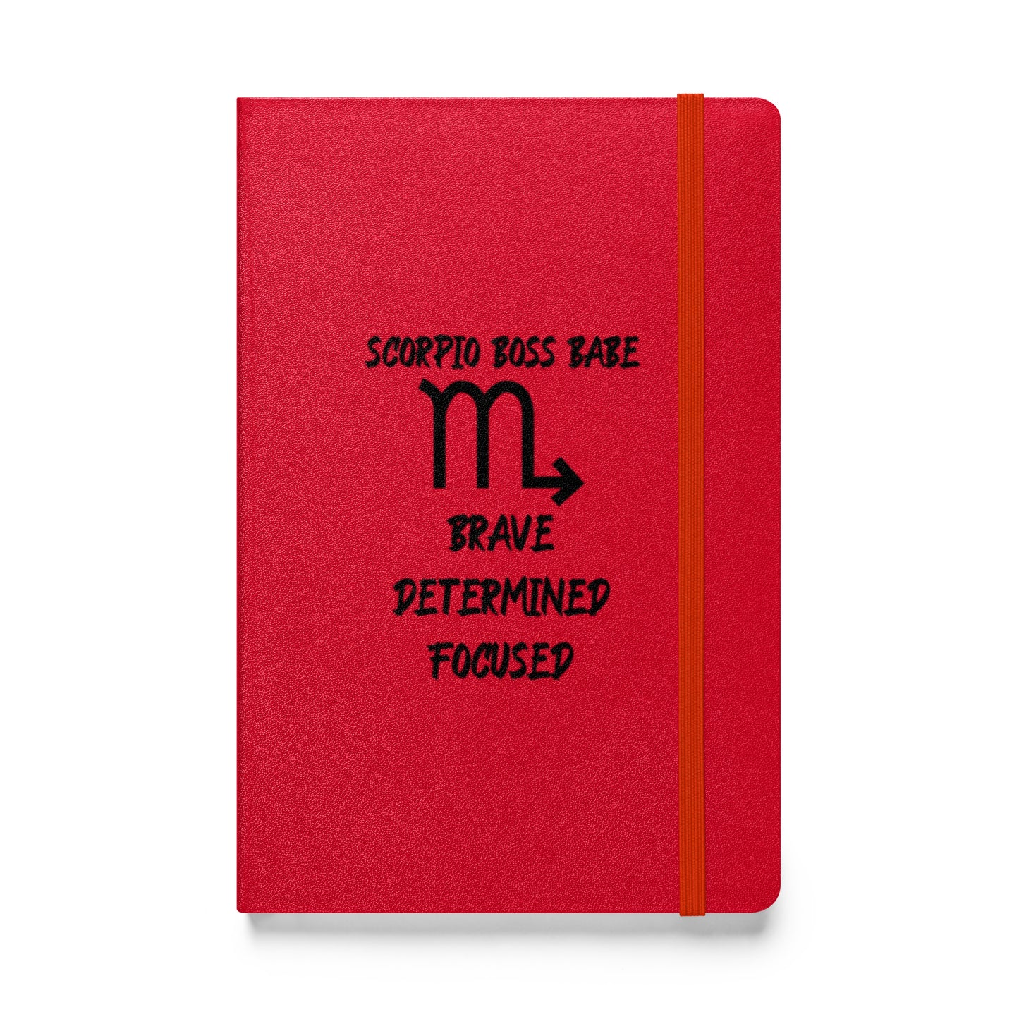 “Scorpio Boss Babe” Hardcover Bound Notebook