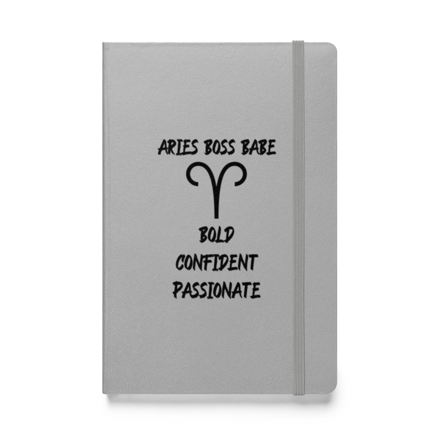 “Aries Boss Babe” Hardcover Bound Notebook