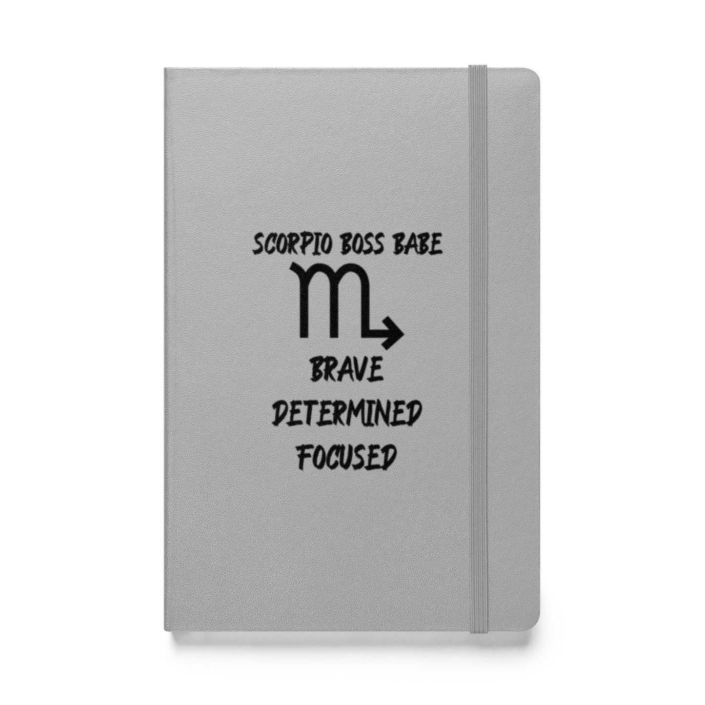 “Scorpio Boss Babe” Hardcover Bound Notebook
