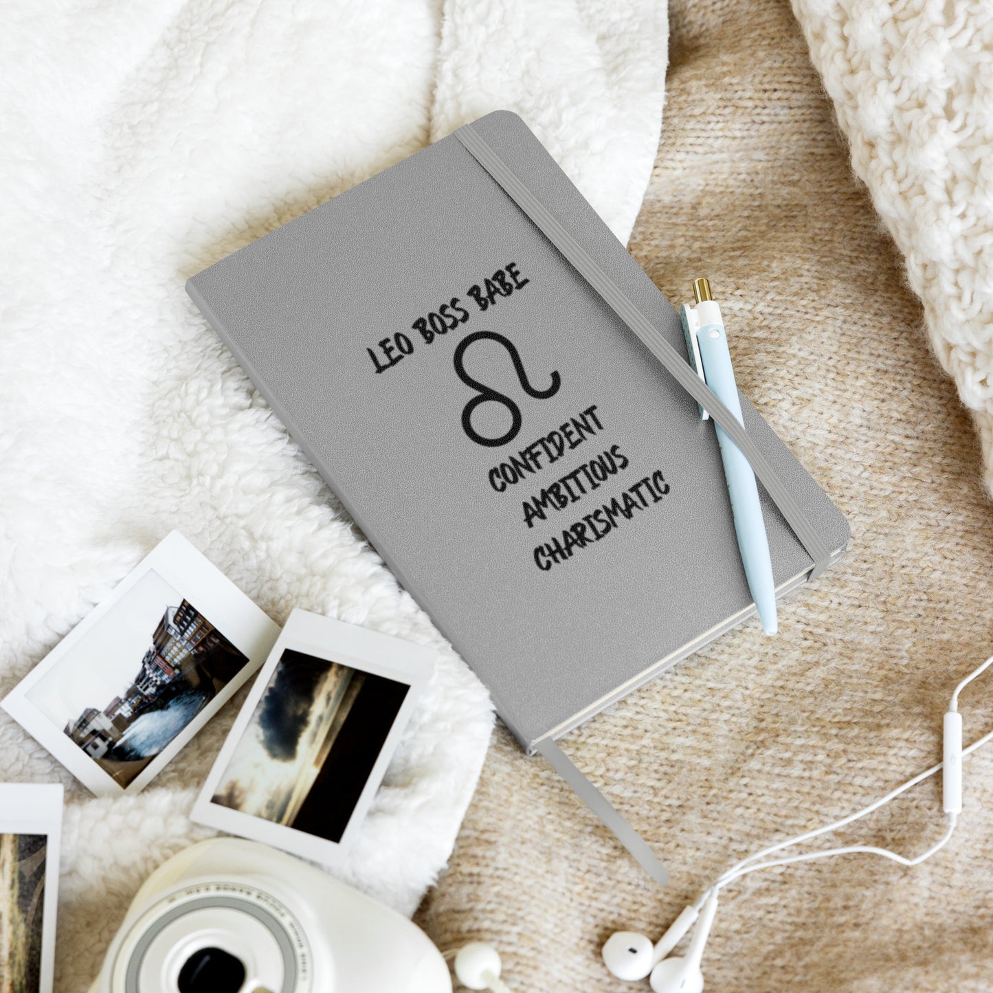 “Leo Boss Babe” Hardcover Bound Notebook