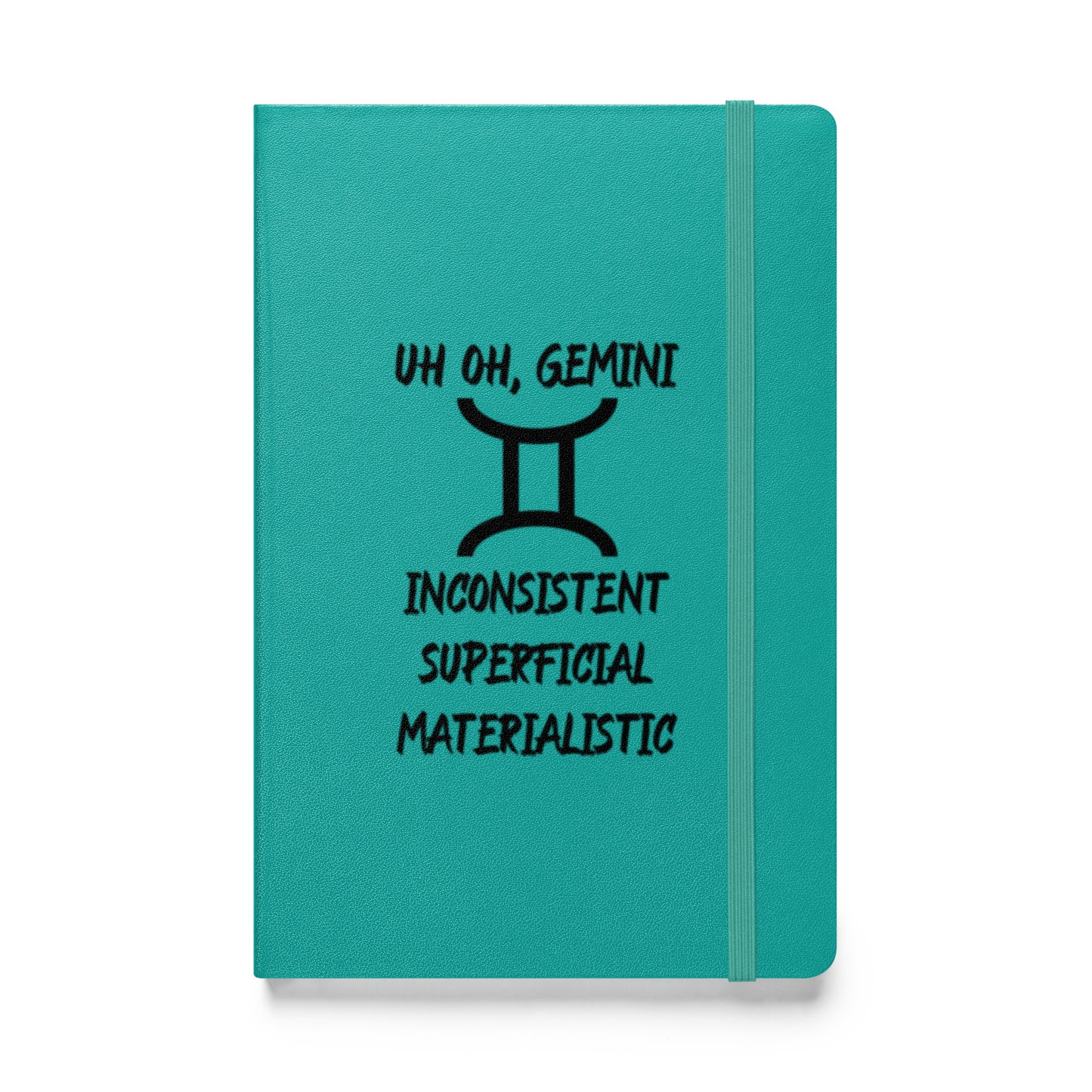 “Uh Oh, Gemini” Hardcover Bound Notebook