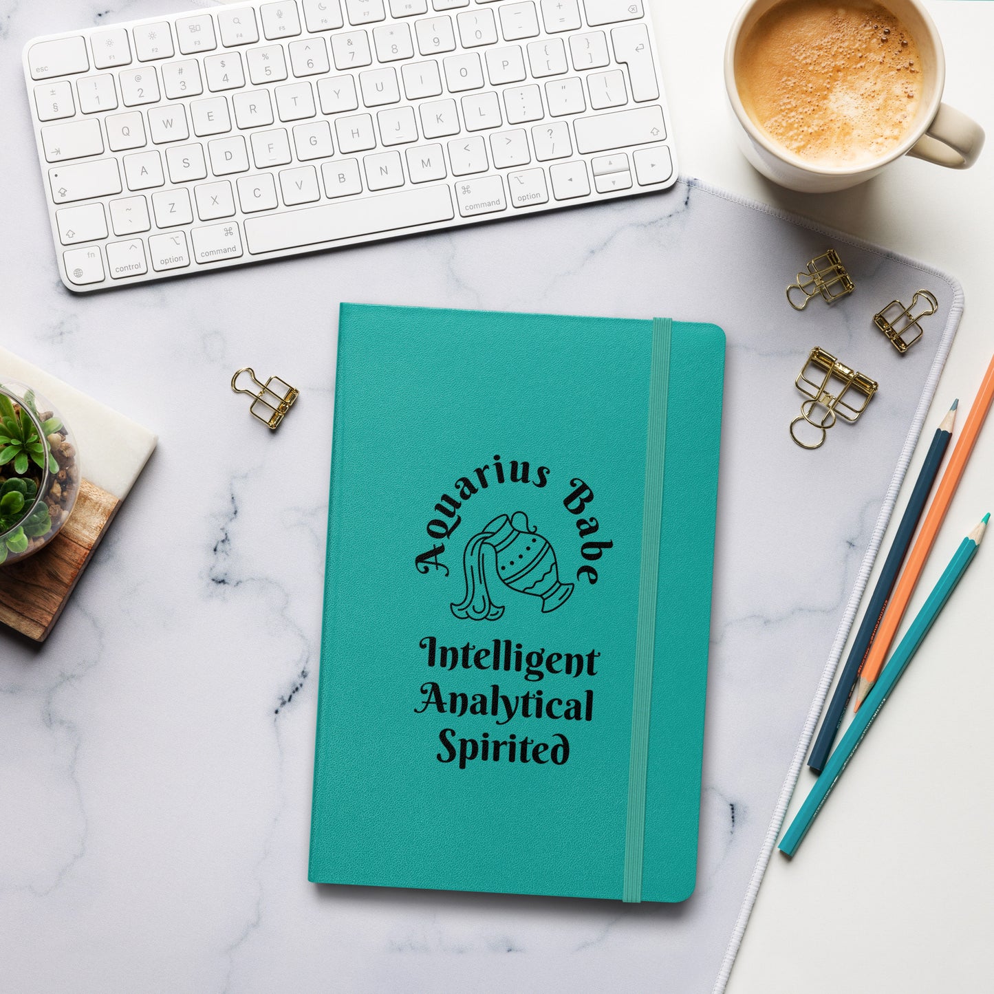 “Aquarius Babe” Hardcover Bound Notebook