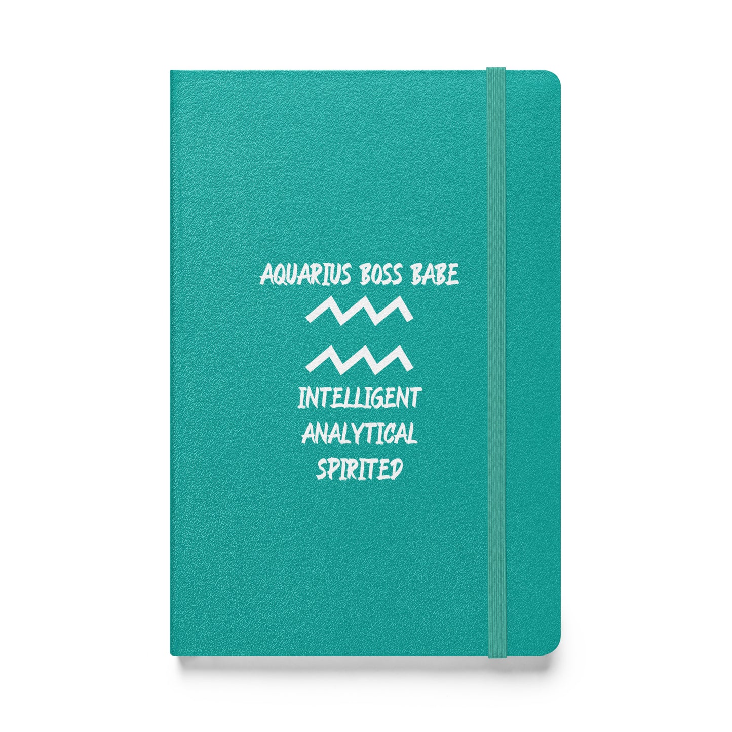 “Aquarius Boss Babe” Hardcover Bound Notebook