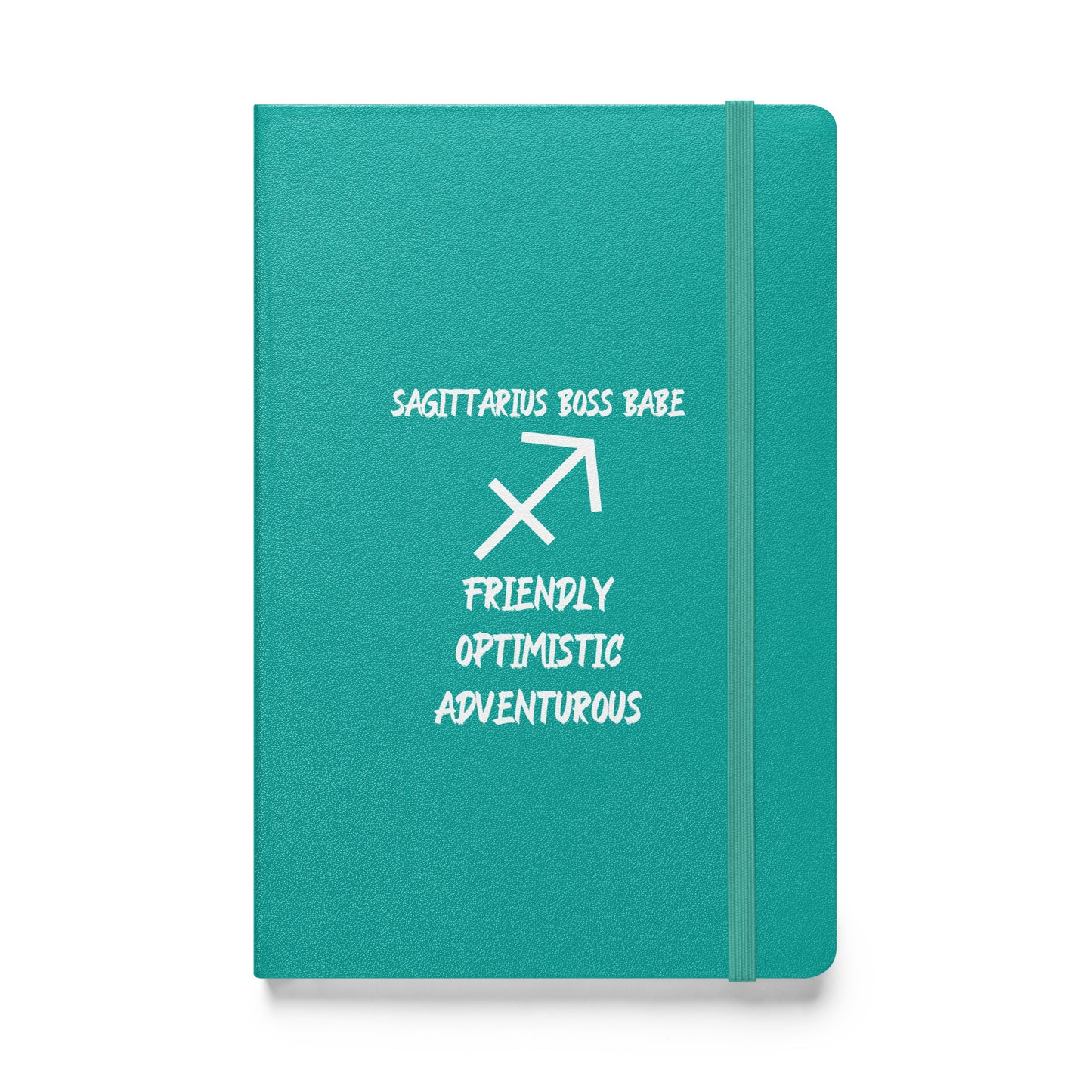 “Sagittarius Boss Babe” Hardcover Bound Notebook