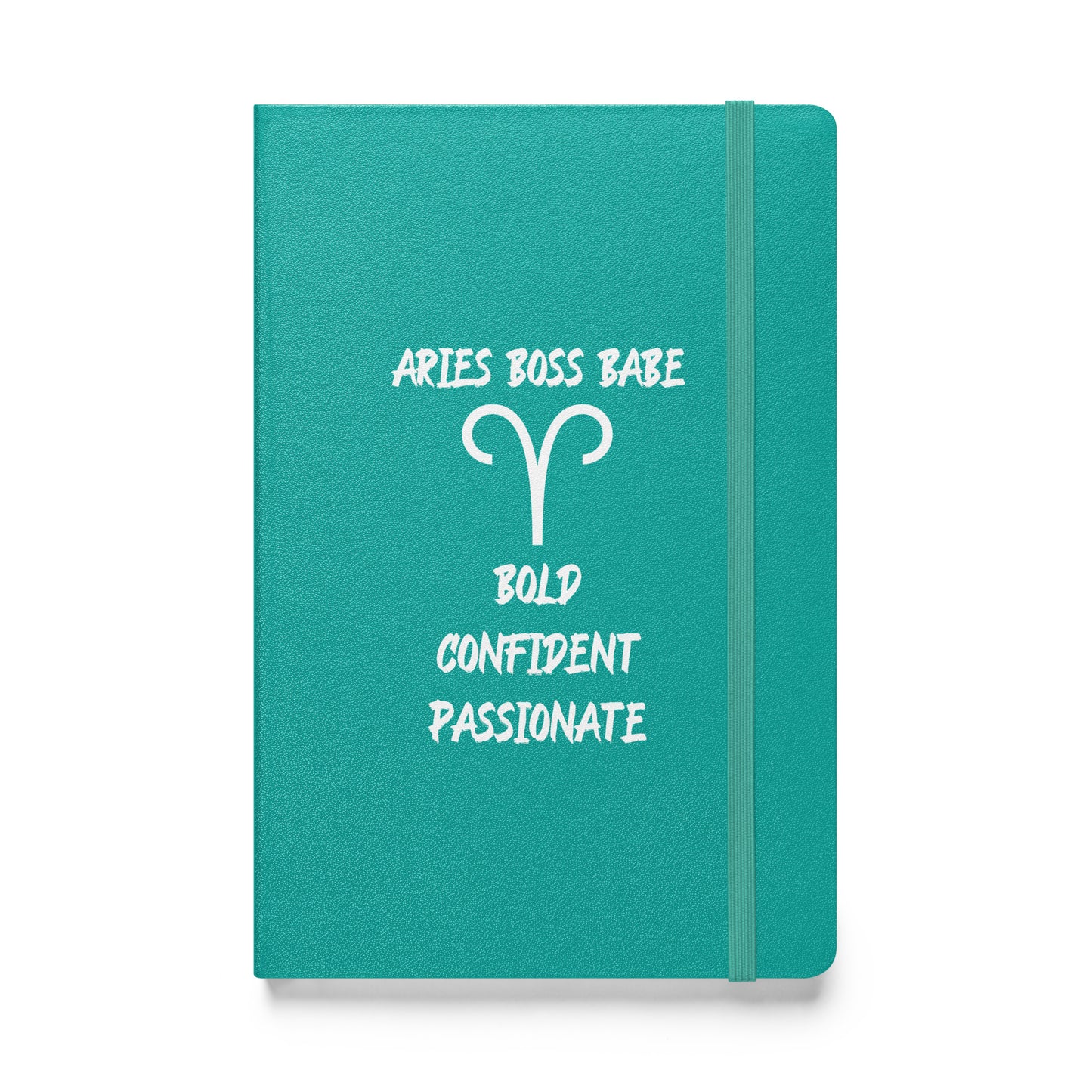 “Aries Boss Babe” Hardcover Bound Notebook
