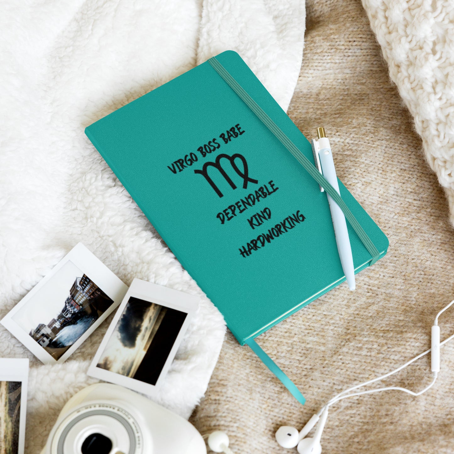 “Virgo Boss Babe” Hardcover Bound Notebook