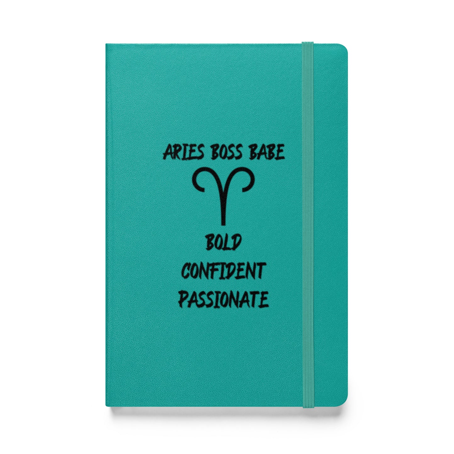 “Aries Boss Babe” Hardcover Bound Notebook