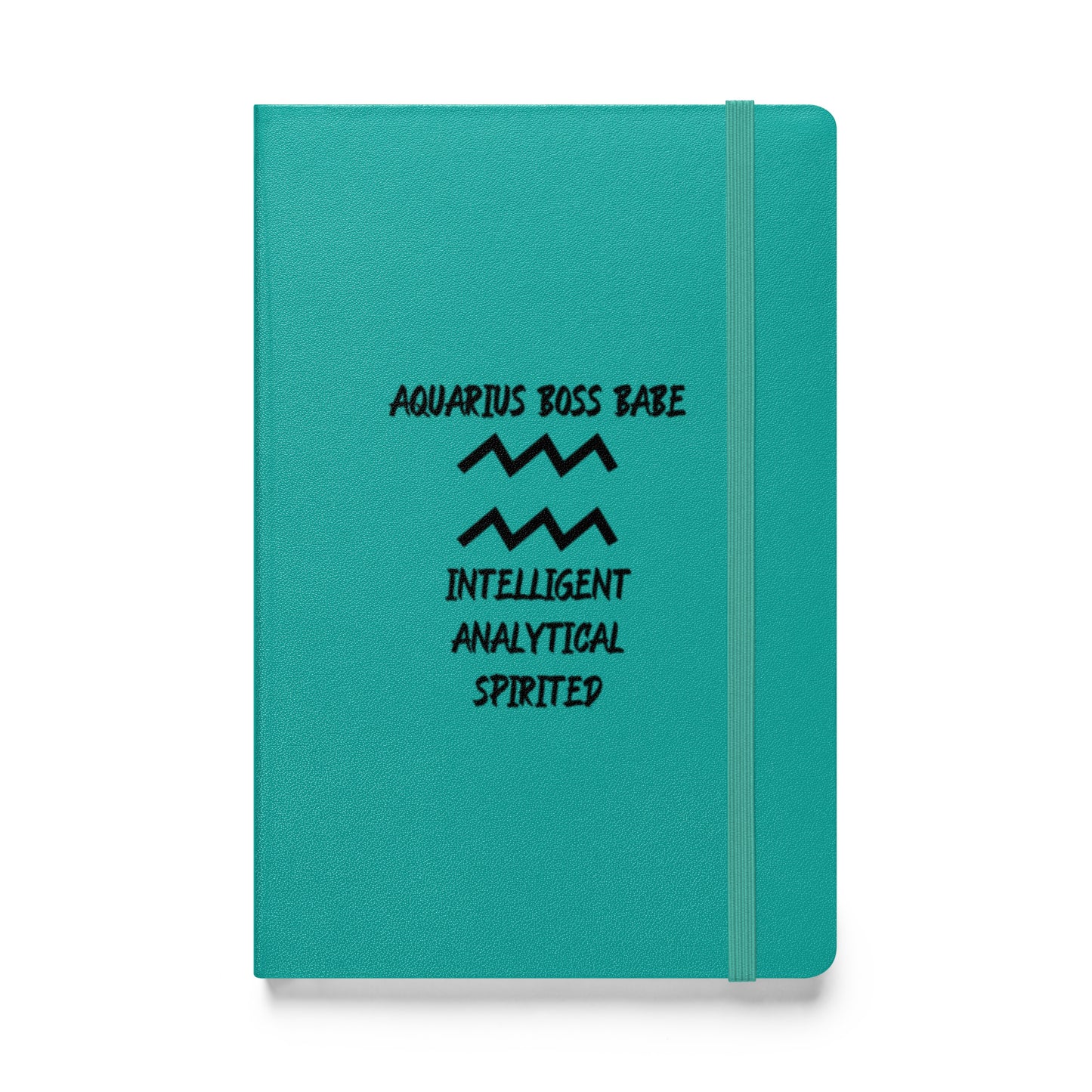 “Aquarius Boss Babe” Hardcover Bound Notebook