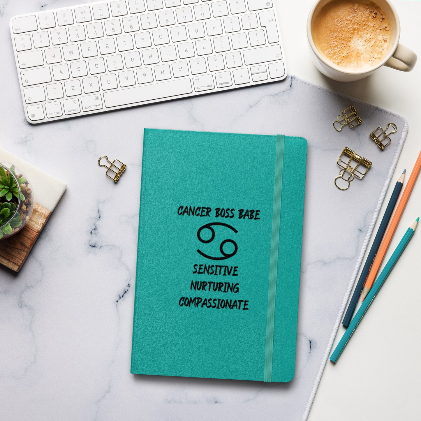 “Cancer Boss Babe” Hardcover Bound Notebook