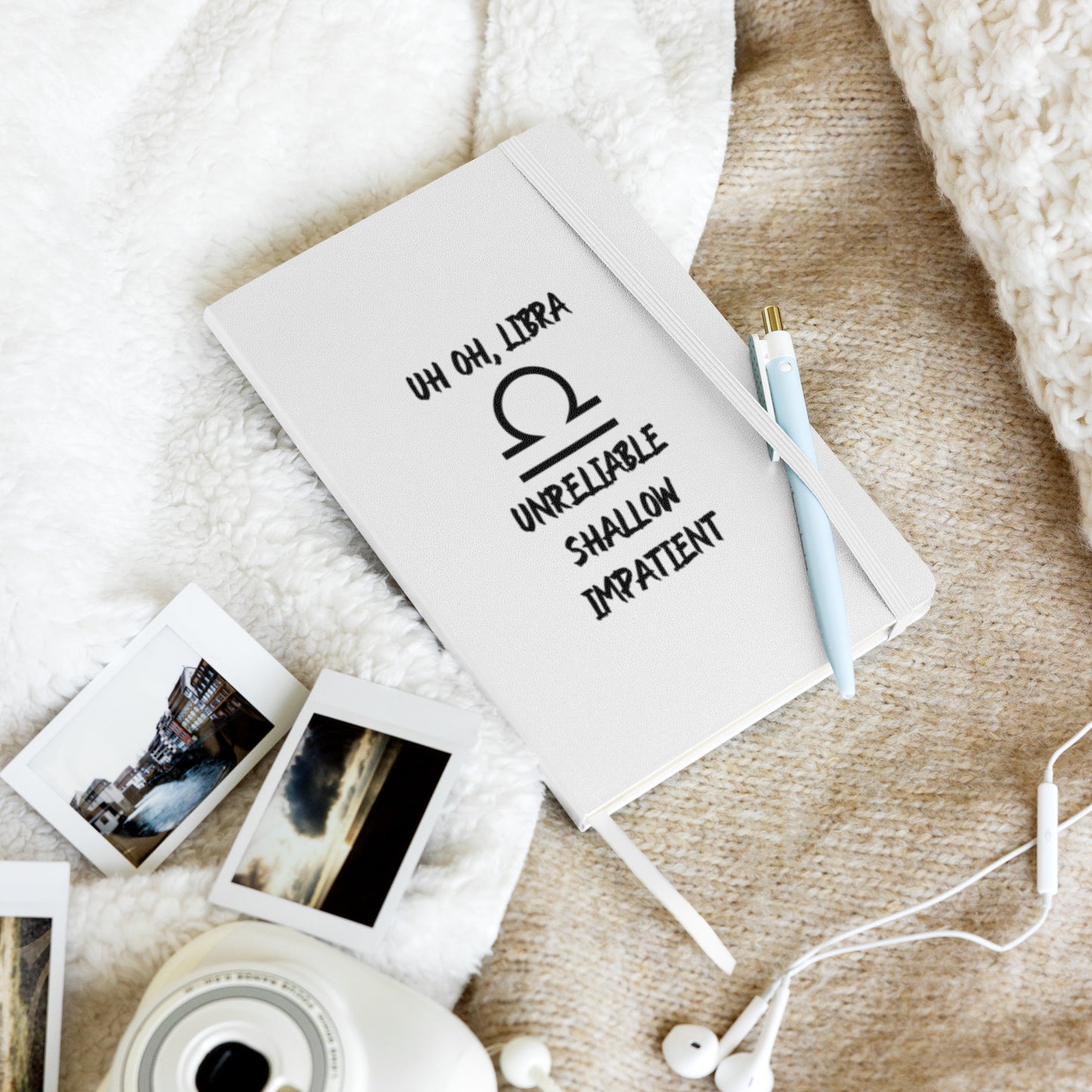“Uh Oh, Libra” Hardcover Bound Notebook