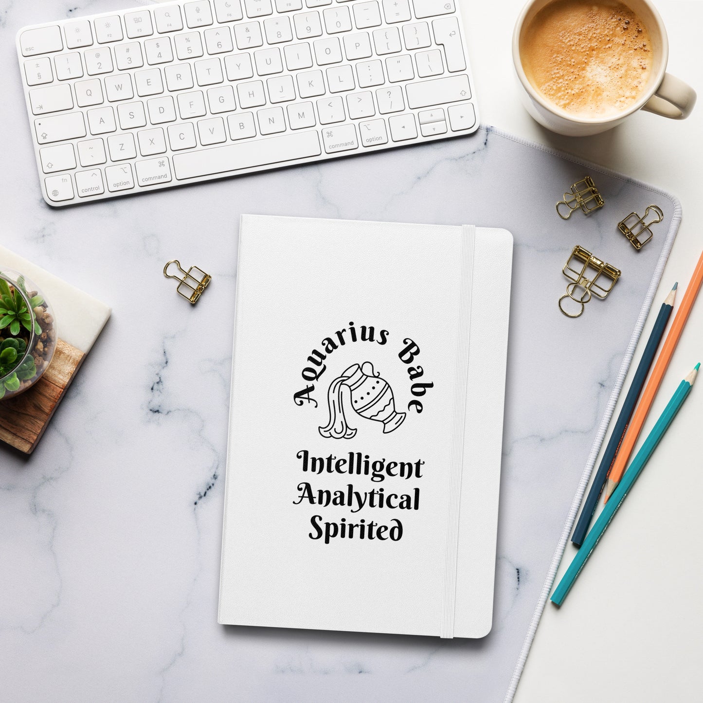 “Aquarius Babe” Hardcover Bound Notebook