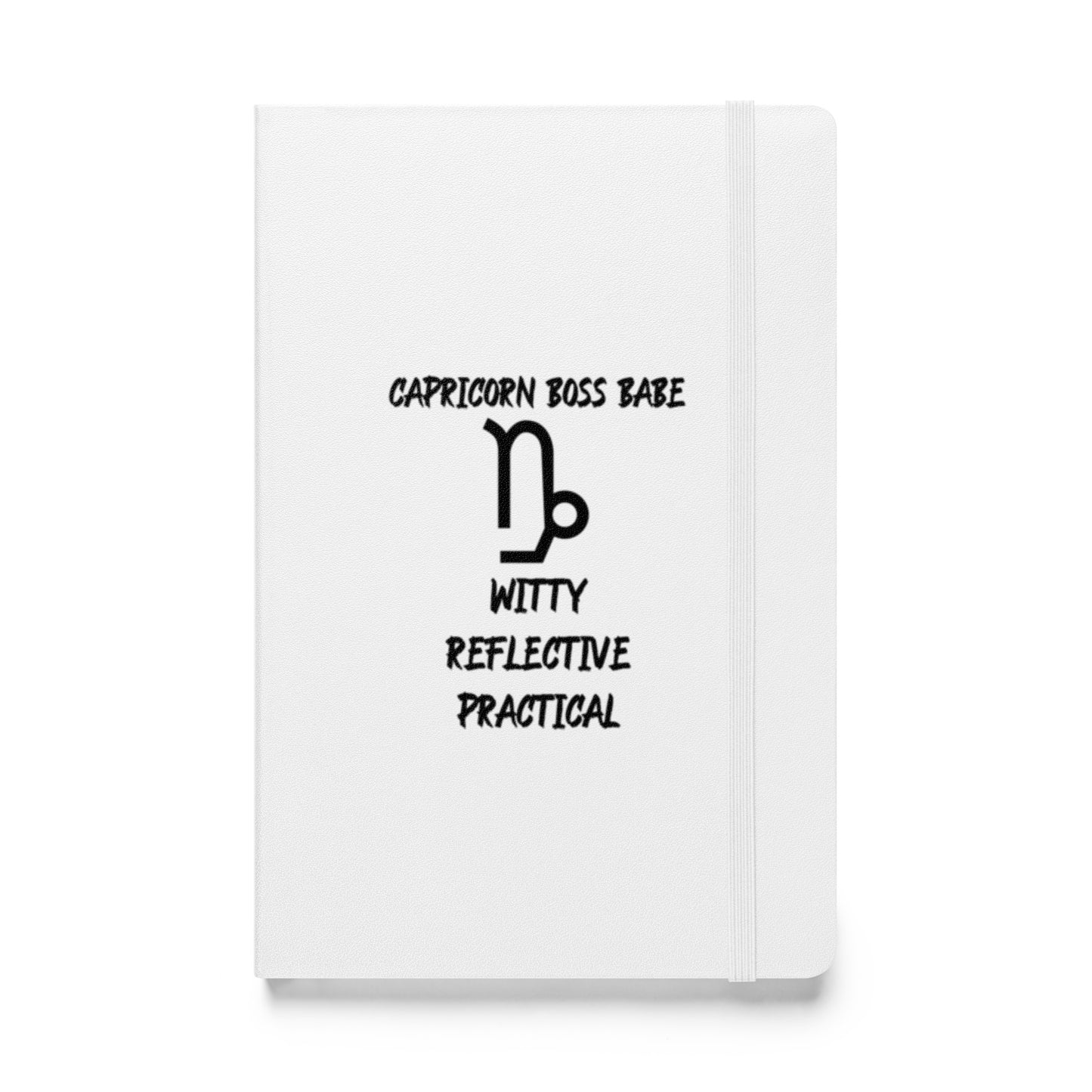 “Capricorn Boss Babe” Hardcover Bound Notebook