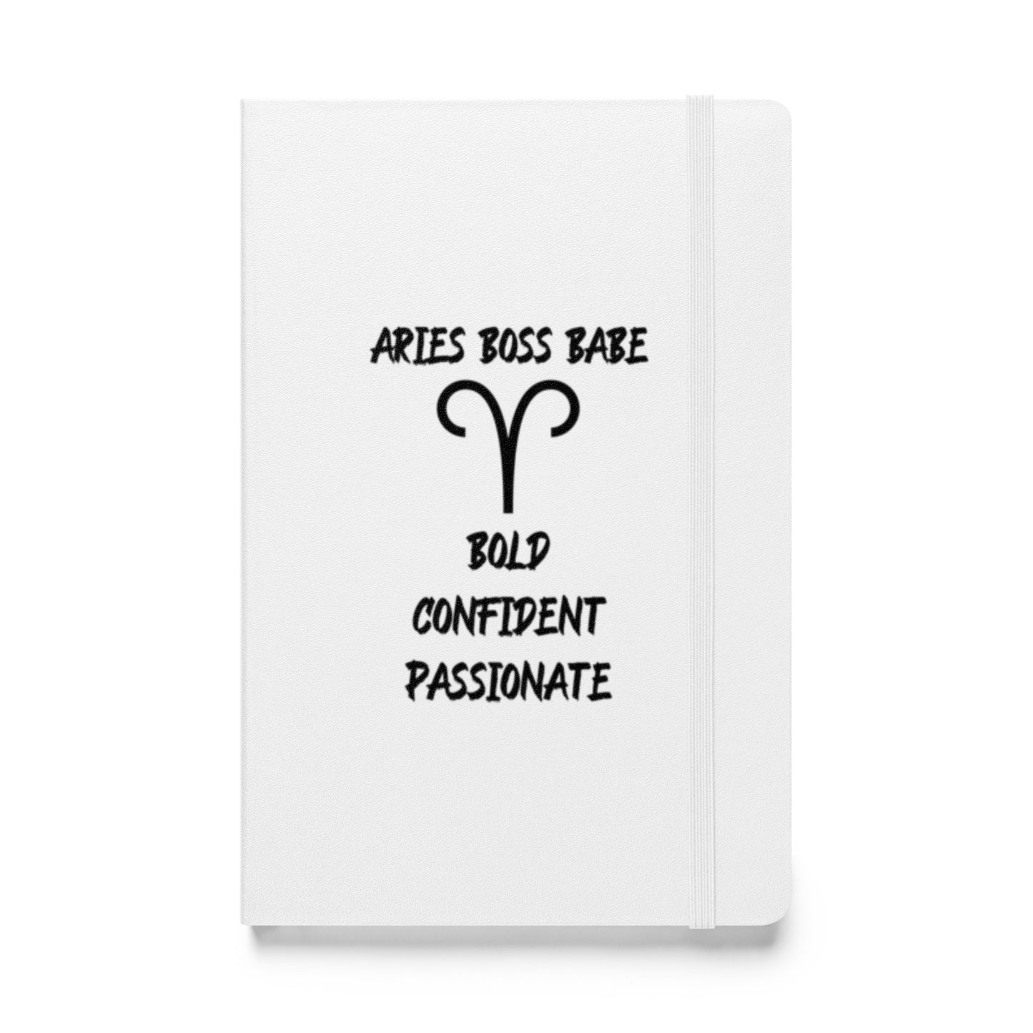 “Aries Boss Babe” Hardcover Bound Notebook