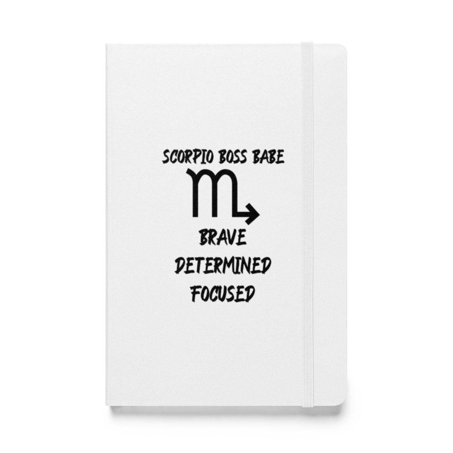 “Scorpio Boss Babe” Hardcover Bound Notebook