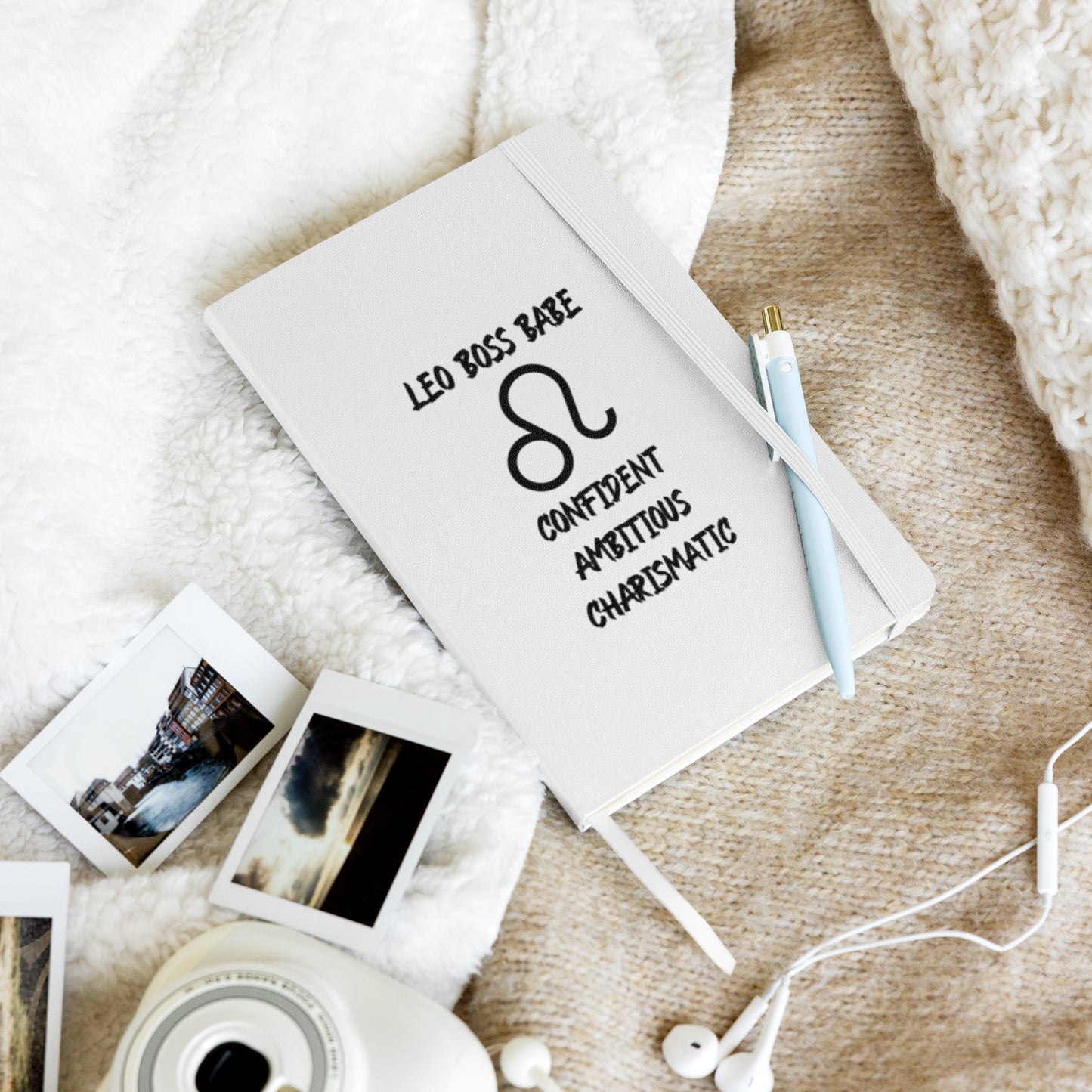 “Leo Boss Babe” Hardcover Bound Notebook