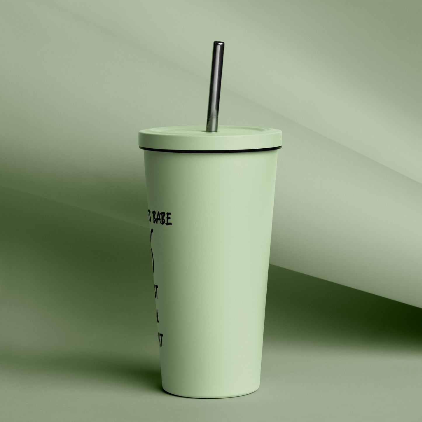 “Taurus Boss Babe” Insulated Tumbler With A Straw