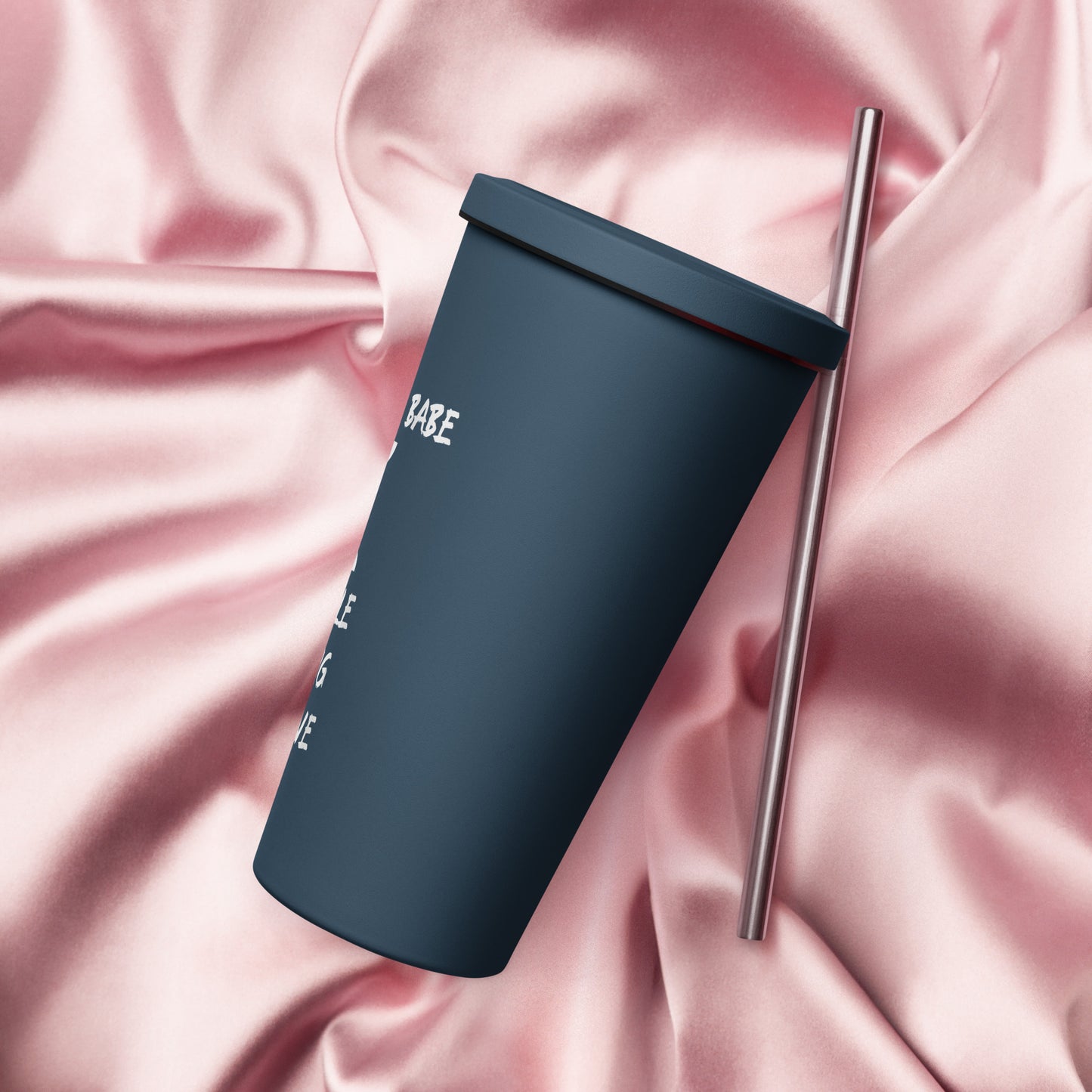 “Gemini Boss Babe” Insulated Tumbler With A Straw