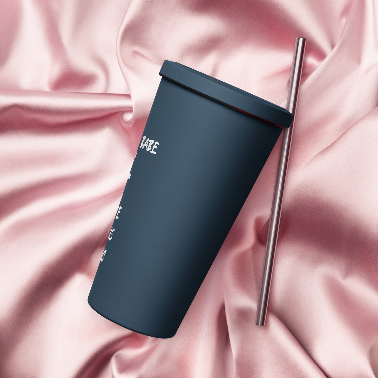 “Pisces Boss Babe” Insulated Tumbler With A Straw