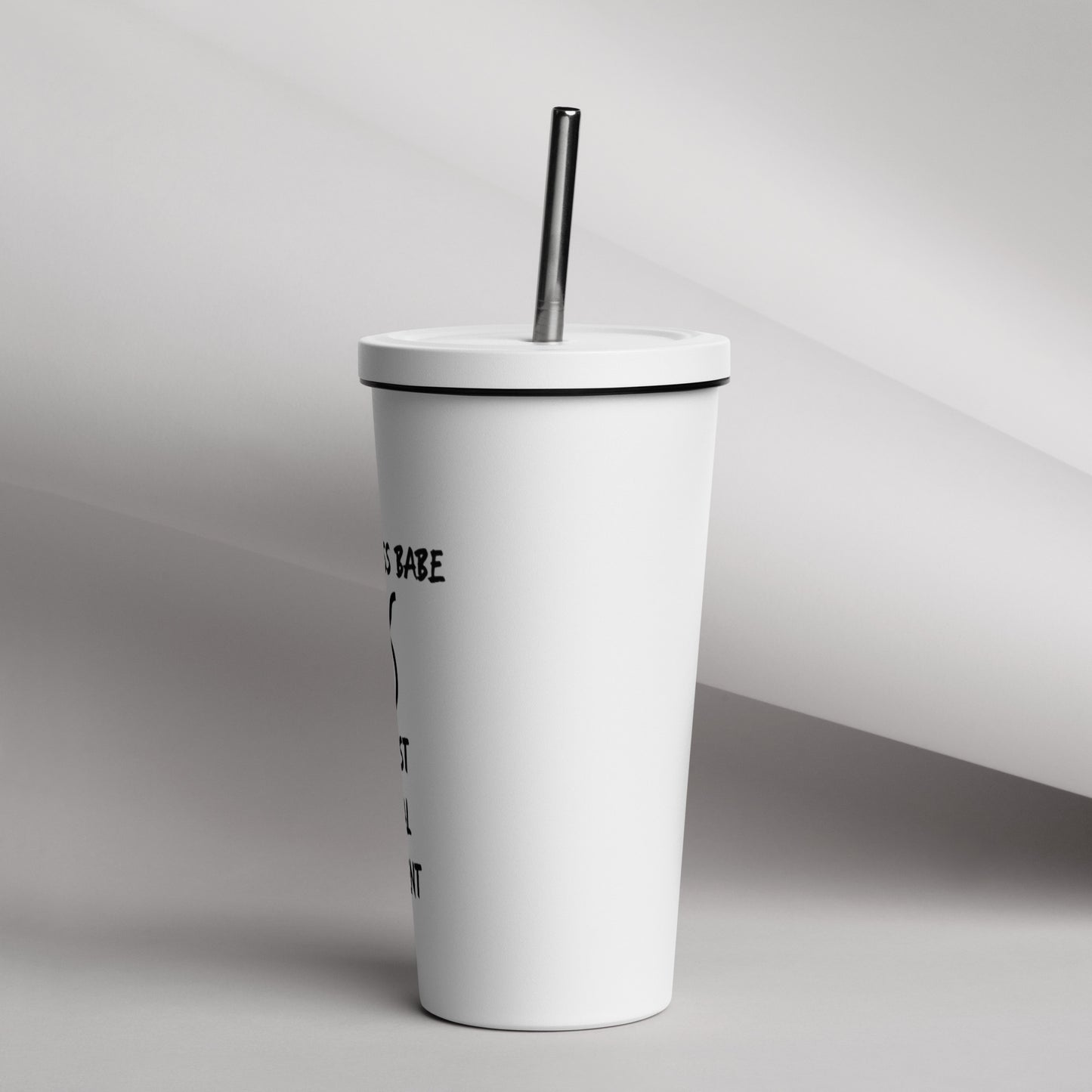 “Taurus Boss Babe” Insulated Tumbler With A Straw